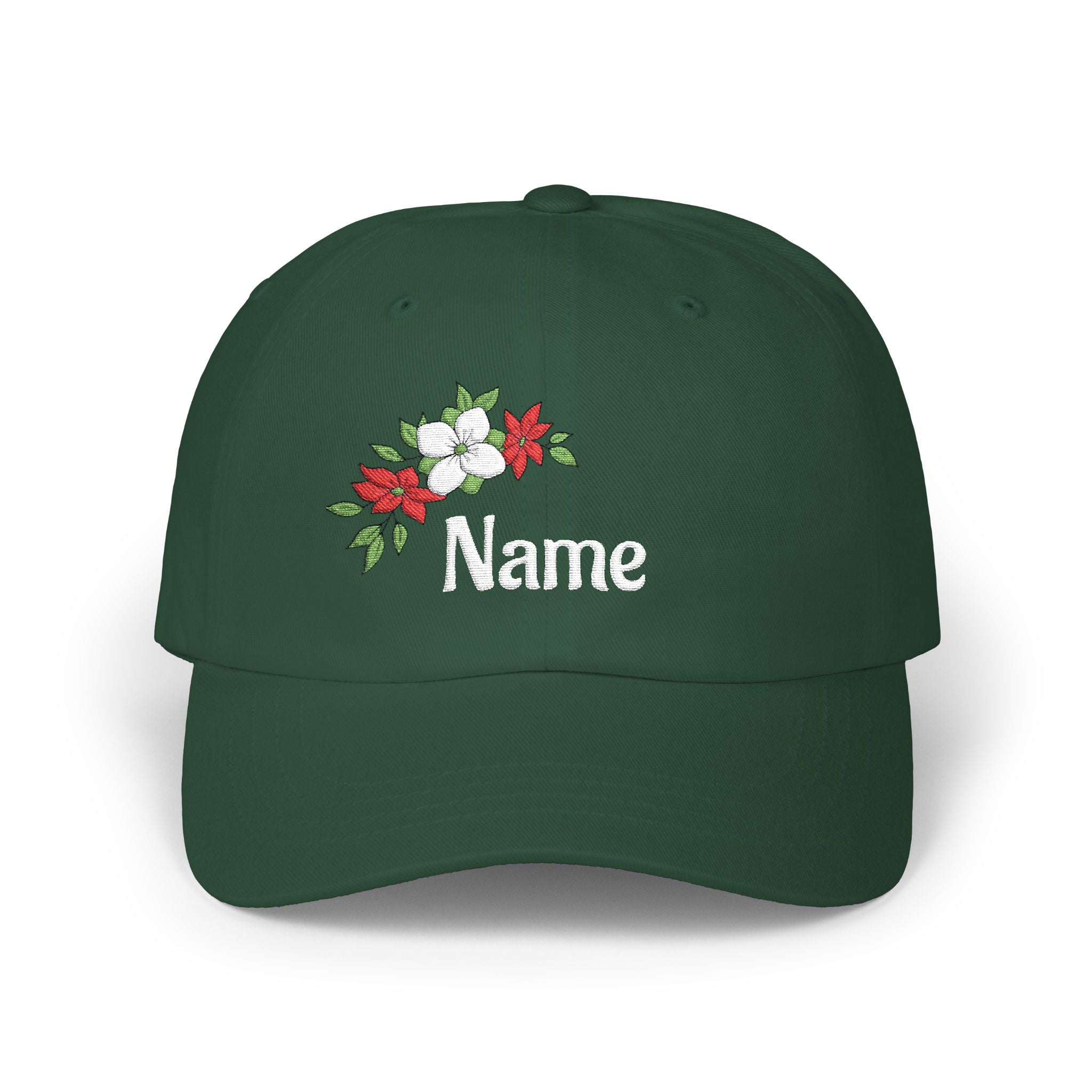 Floral 'Nature' Embroidered Cap