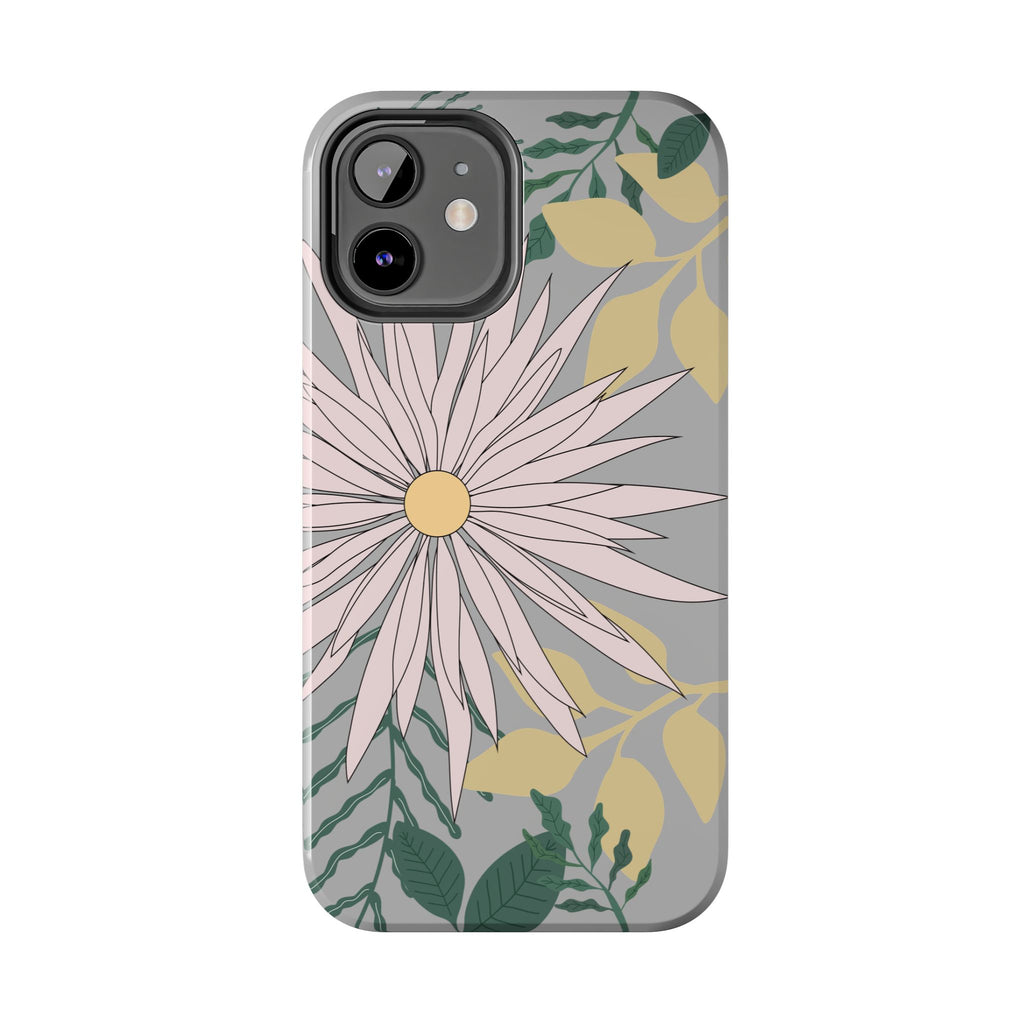 Floral Tough iPhone Case — Durable Protective Phone Case with Botanical Design