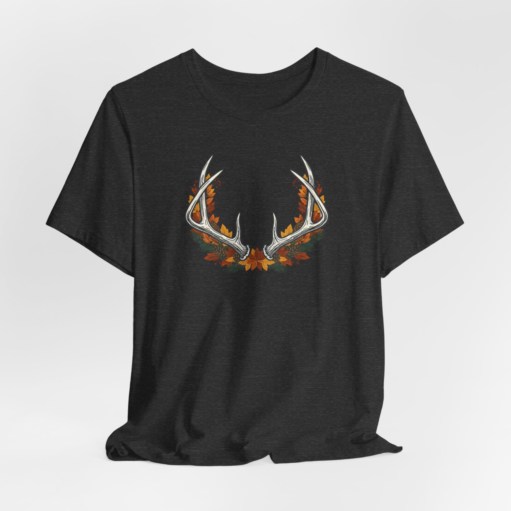 Antler Floral T-Shirt — Floral Deer Antlers Tee