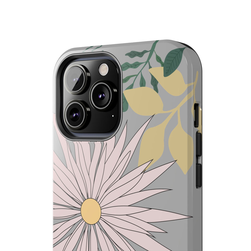 Floral Tough iPhone Case — Durable Protective Phone Case with Botanical Design