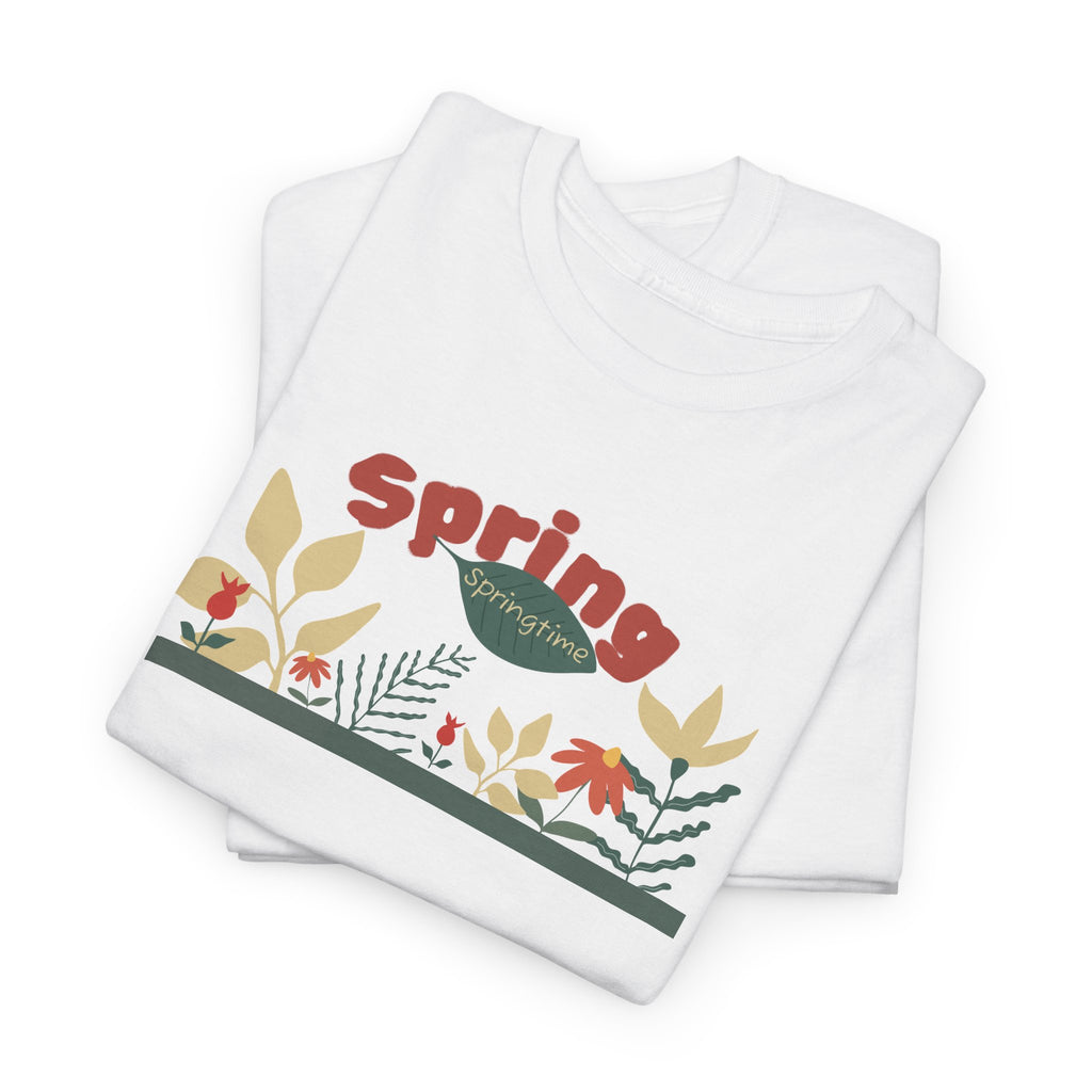 Spring Floral Tee — "Spring" Garden Graphic T-Shirt