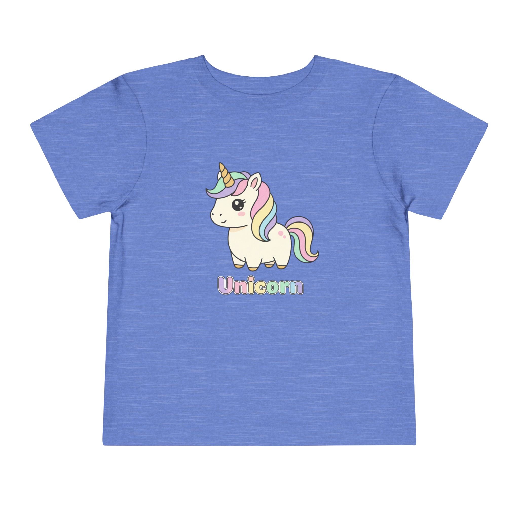 Toddler Unicorn Tee — Pastel Rainbow Unicorn Shirt for Kids