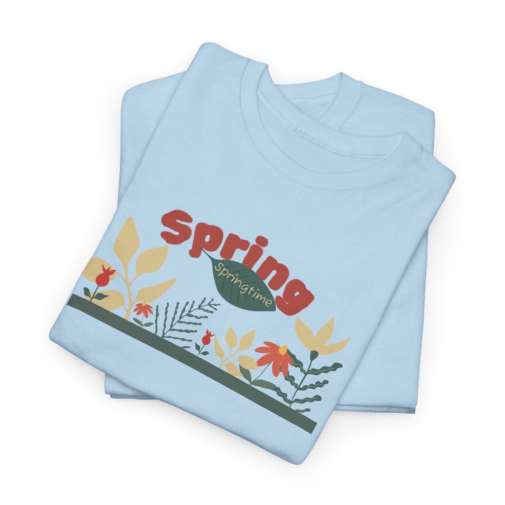 Spring Floral Tee — "Spring" Garden Graphic T-Shirt