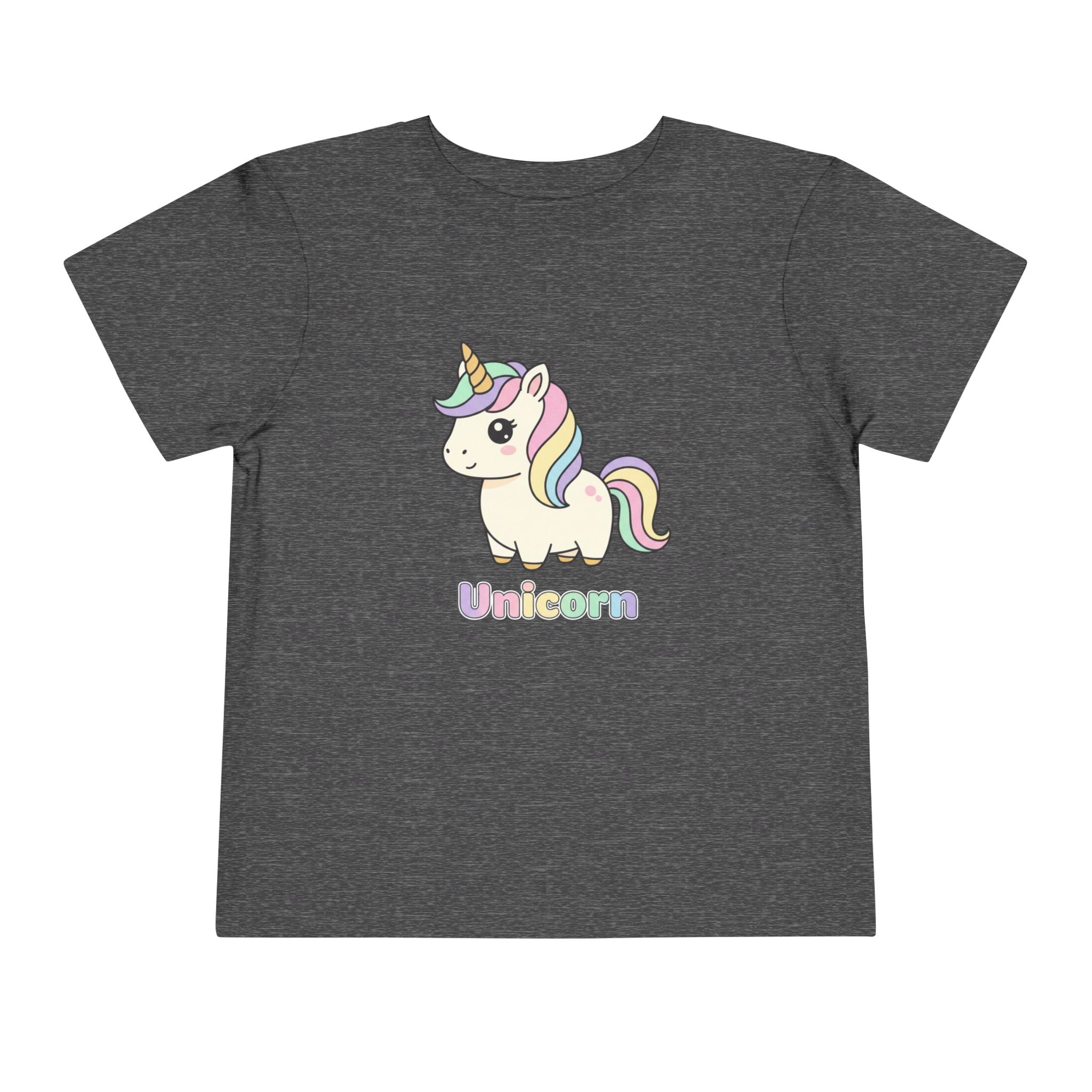 Toddler Unicorn Tee — Pastel Rainbow Unicorn Shirt for Kids