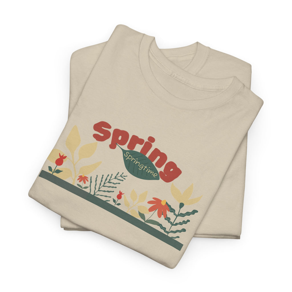 Spring Floral Tee — "Spring" Garden Graphic T-Shirt