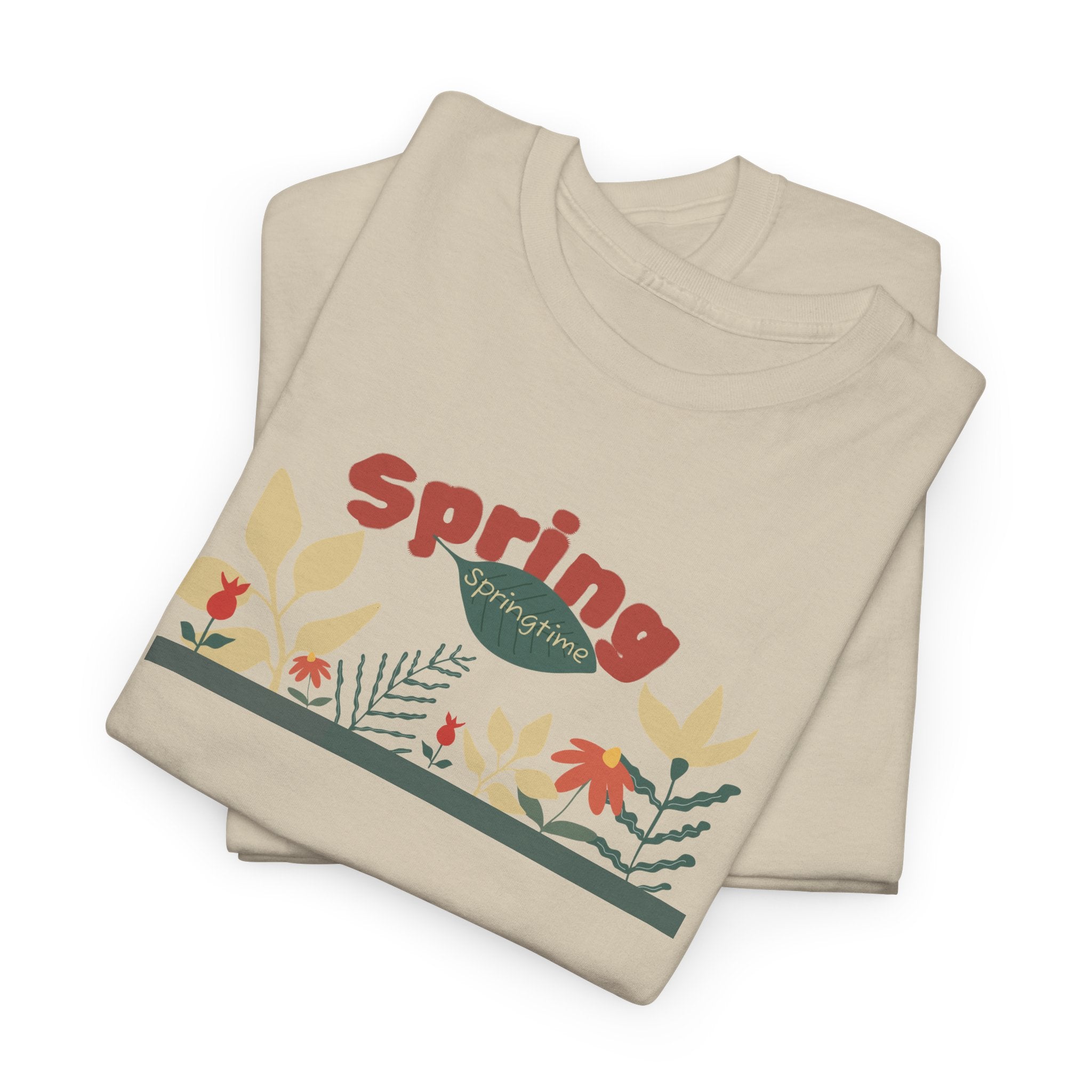Spring Floral Tee — "Spring" Garden Graphic T-Shirt