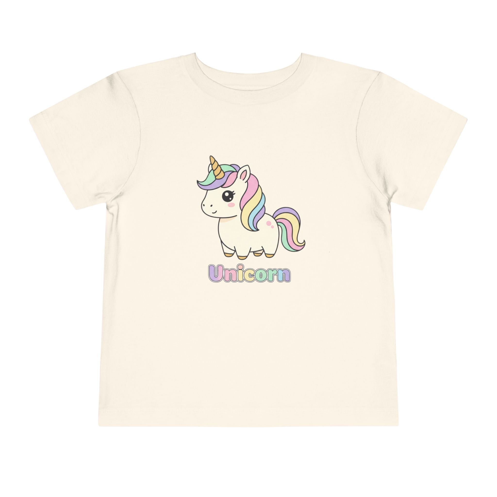 Toddler Unicorn Tee — Pastel Rainbow Unicorn Shirt for Kids
