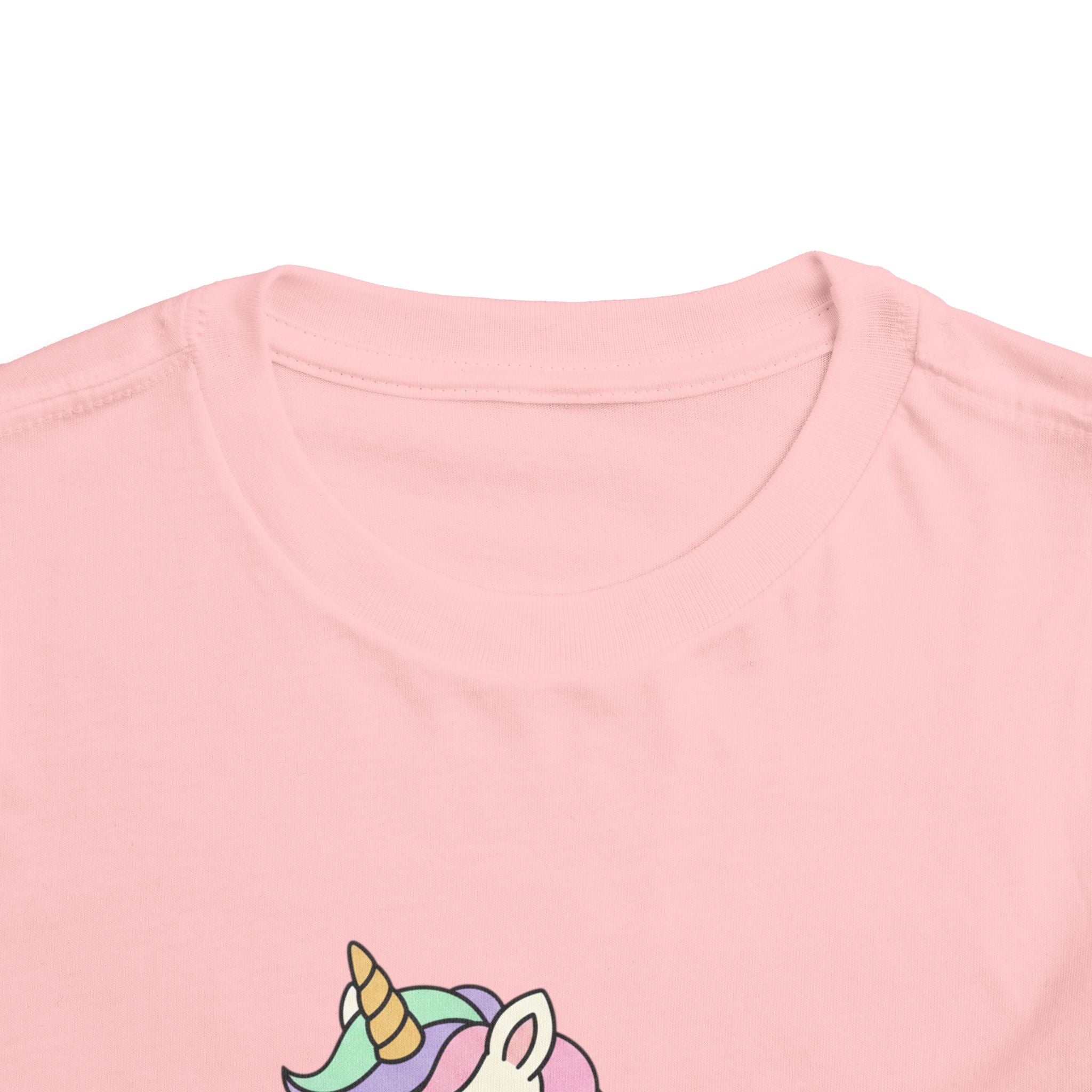 Toddler Unicorn Tee — Pastel Rainbow Unicorn Shirt for Kids