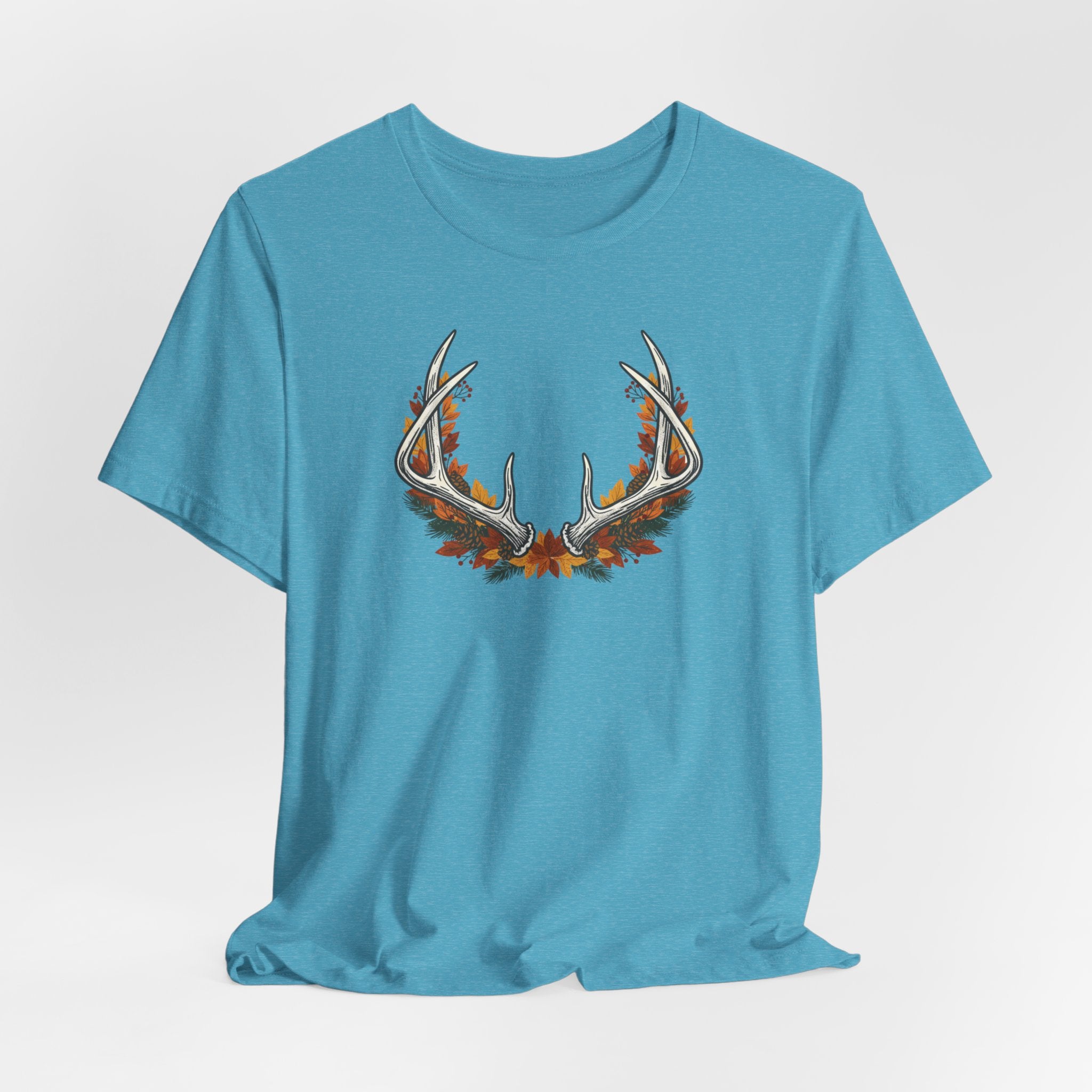 Antler Floral T-Shirt — Floral Deer Antlers Tee