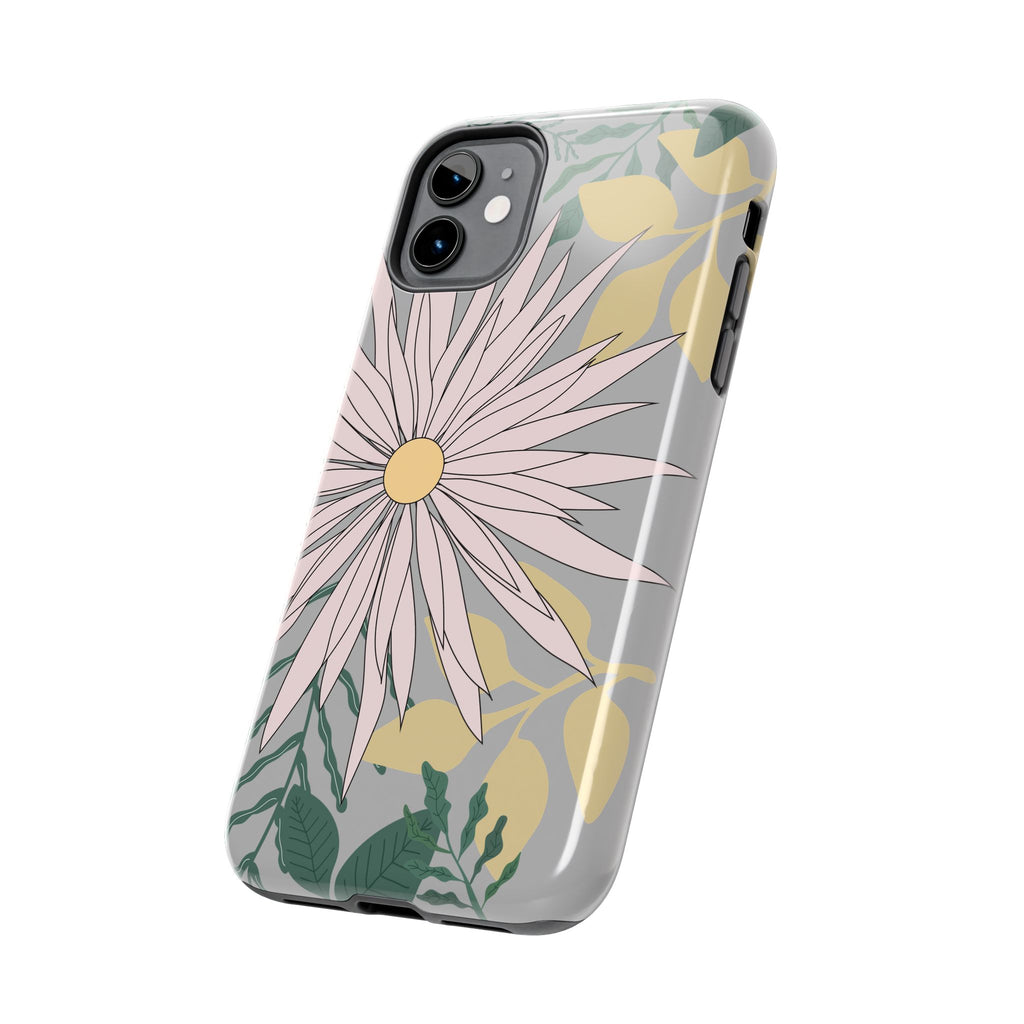 Floral Tough iPhone Case — Durable Protective Phone Case with Botanical Design