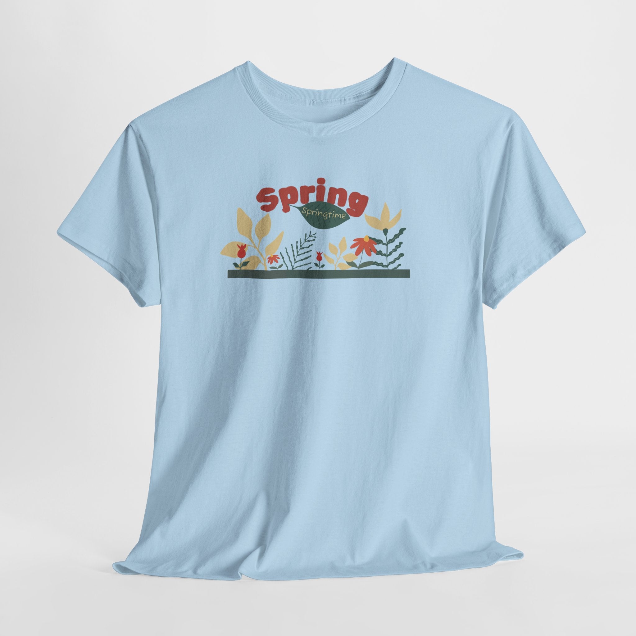 Spring Floral Tee — "Spring" Garden Graphic T-Shirt