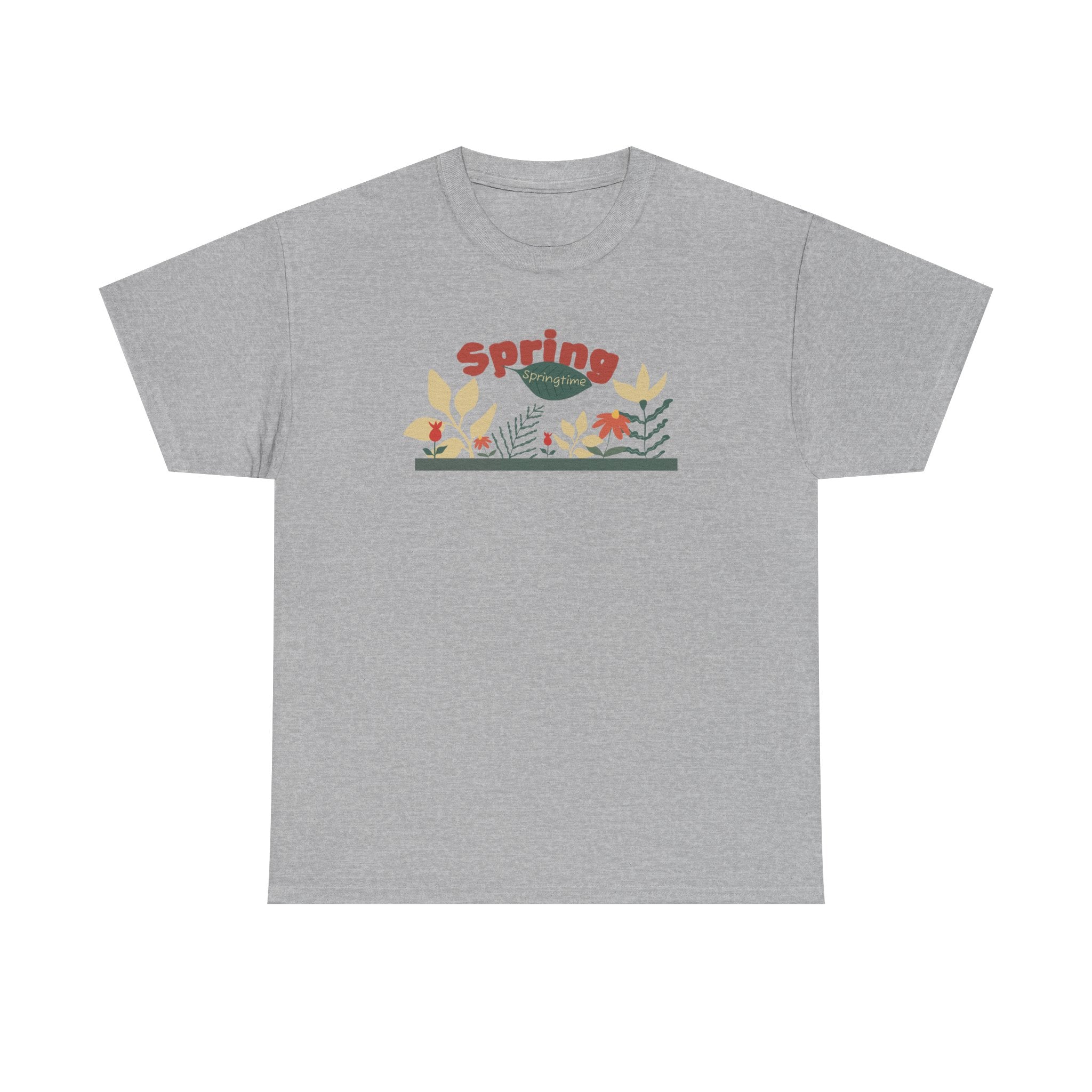Spring Floral Tee — "Spring" Garden Graphic T-Shirt