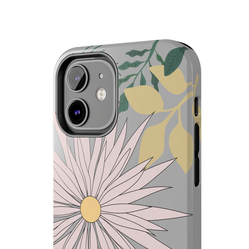 Floral Tough iPhone Case — Durable Protective Phone Case with Botanical Design