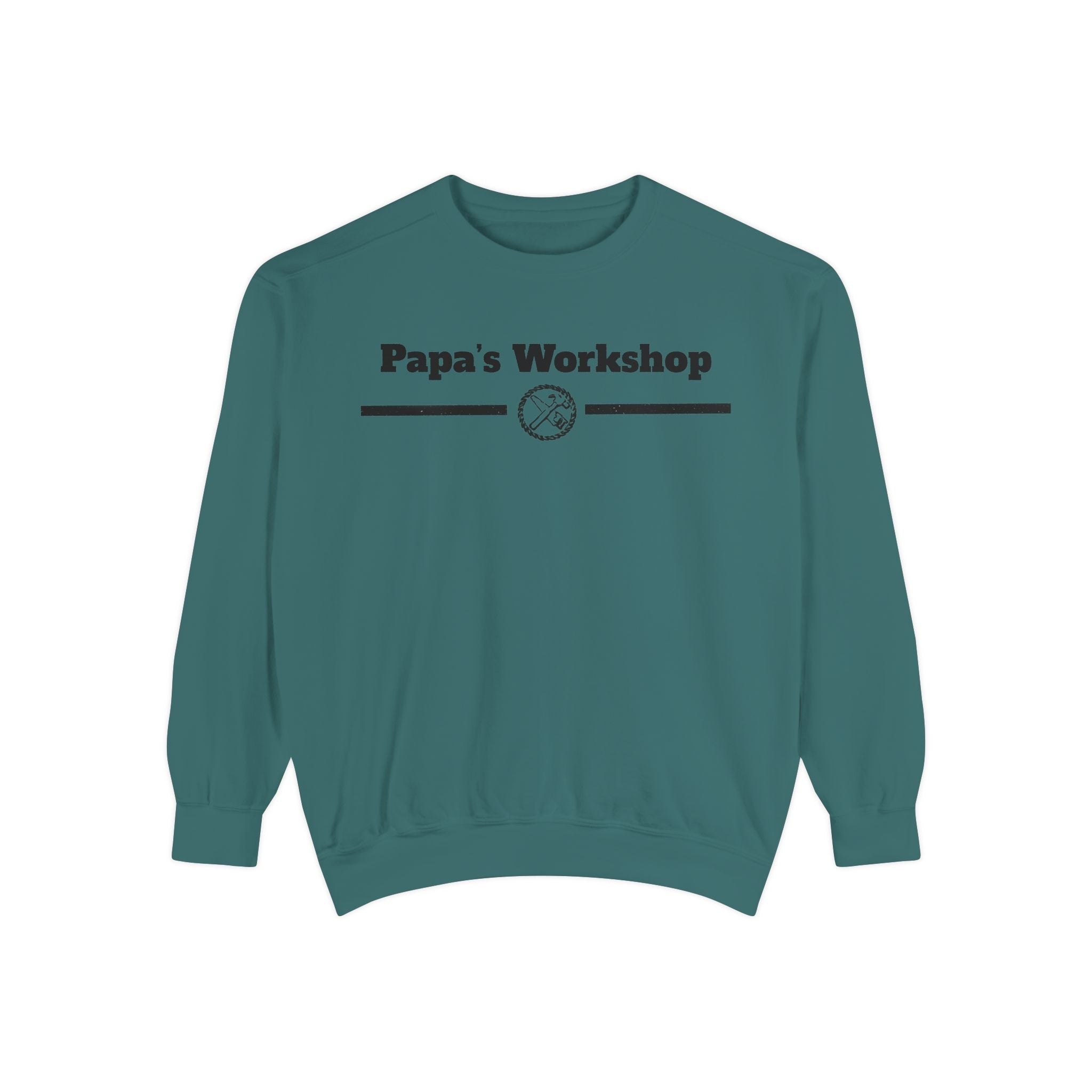 Papa's Workshop Sweatshirt — Vintage Carpenter Crewneck