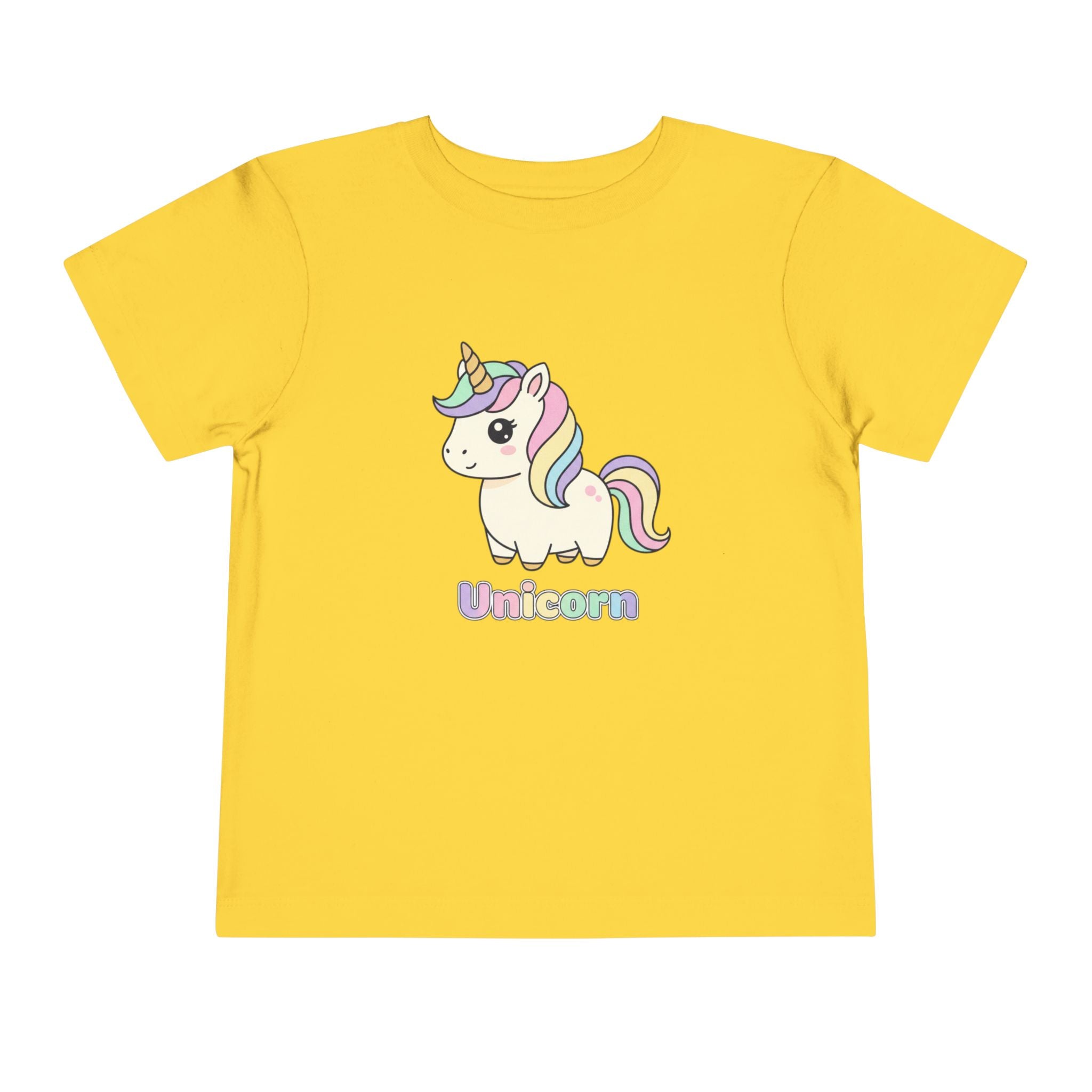 Toddler Unicorn Tee — Pastel Rainbow Unicorn Shirt for Kids