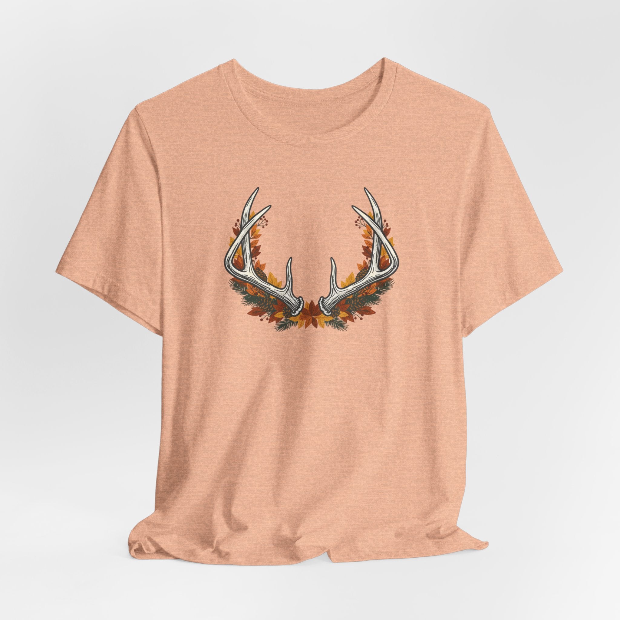 Antler Floral T-Shirt — Floral Deer Antlers Tee