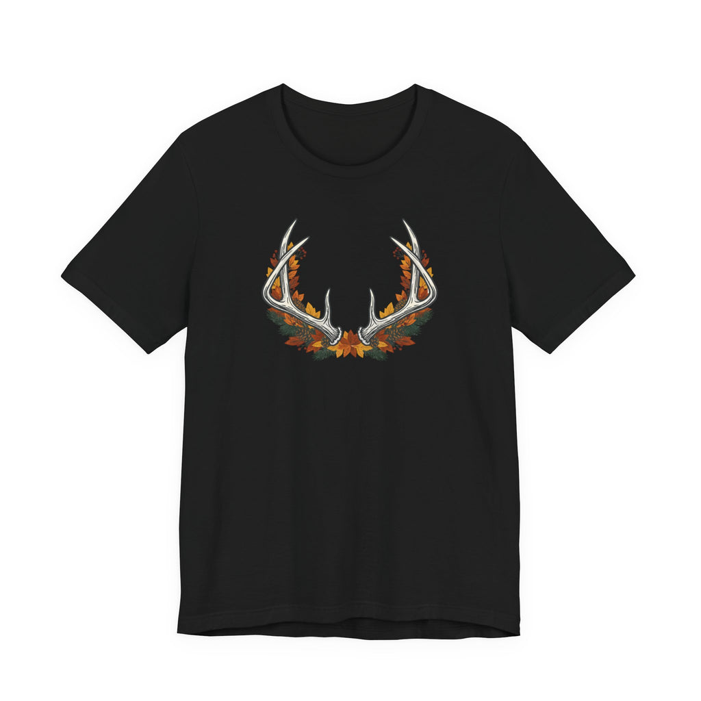 Antler Floral T-Shirt — Floral Deer Antlers Tee