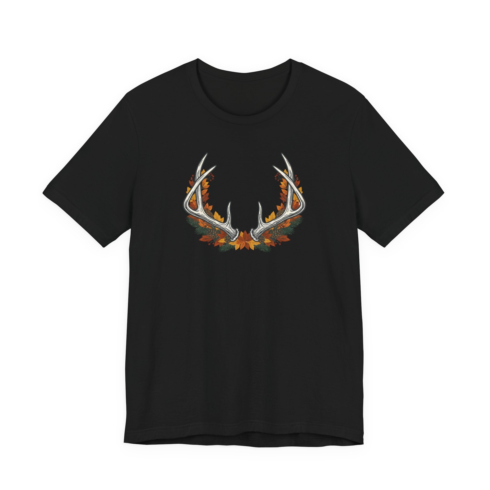 Antler Floral T-Shirt — Floral Deer Antlers Tee