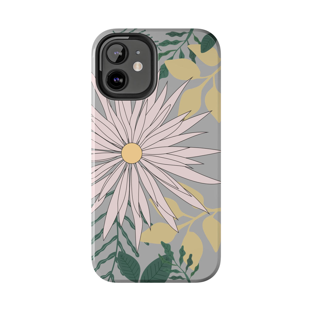 Floral Tough iPhone Case — Durable Protective Phone Case with Botanical Design
