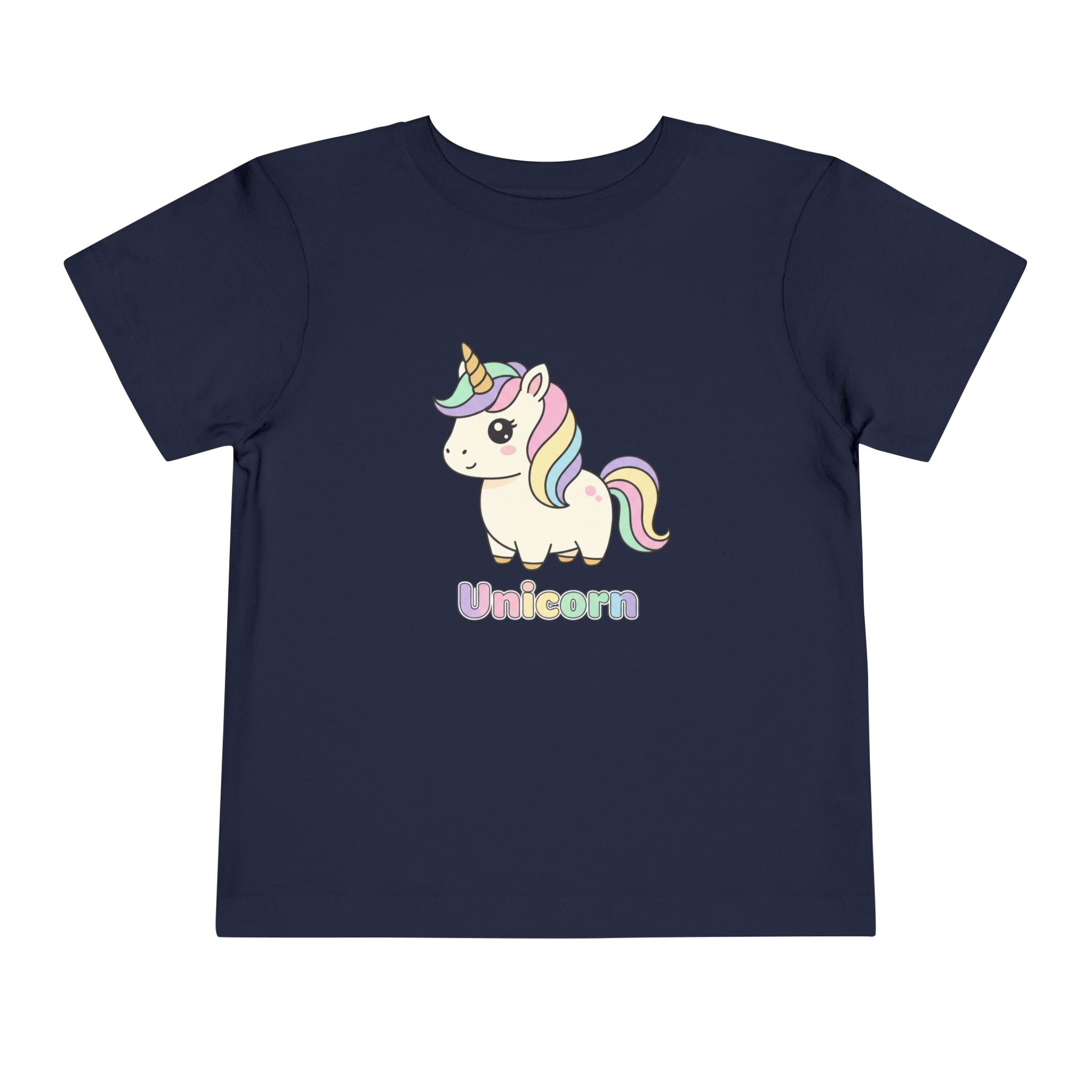 Toddler Unicorn Tee — Pastel Rainbow Unicorn Shirt for Kids