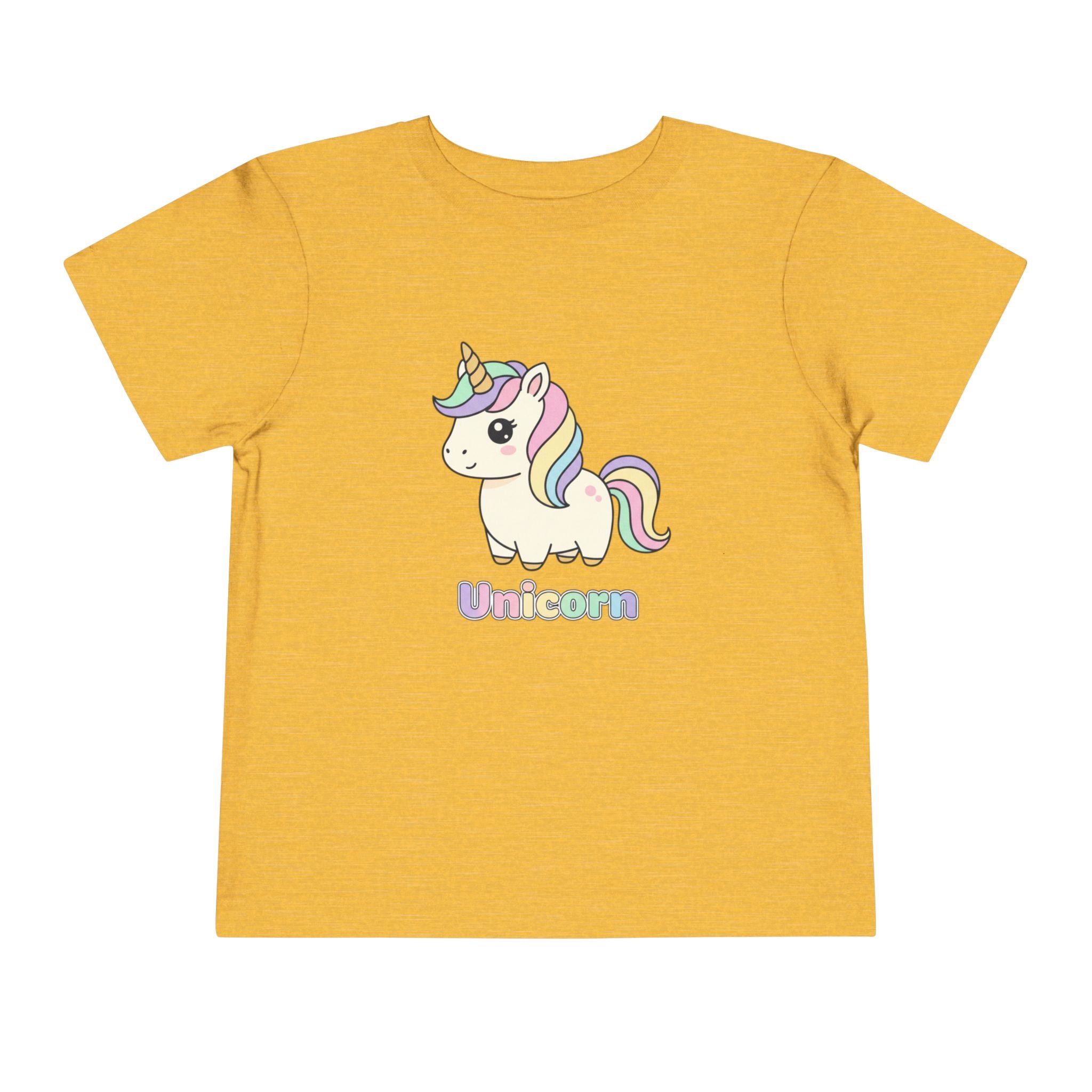 Toddler Unicorn Tee — Pastel Rainbow Unicorn Shirt for Kids