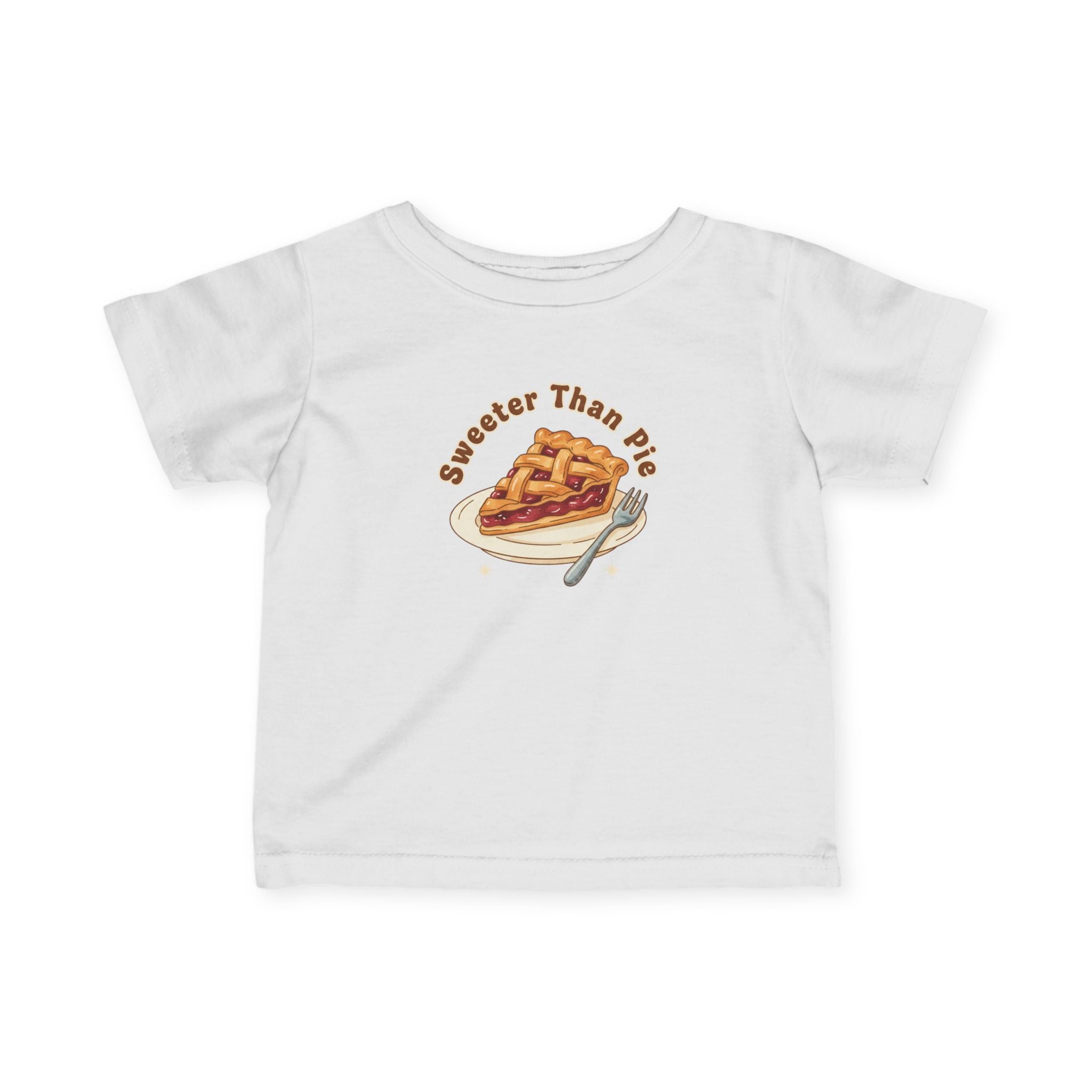 Infant Tee — "Sweeter Than Pie" Pie Slice Baby Shirt