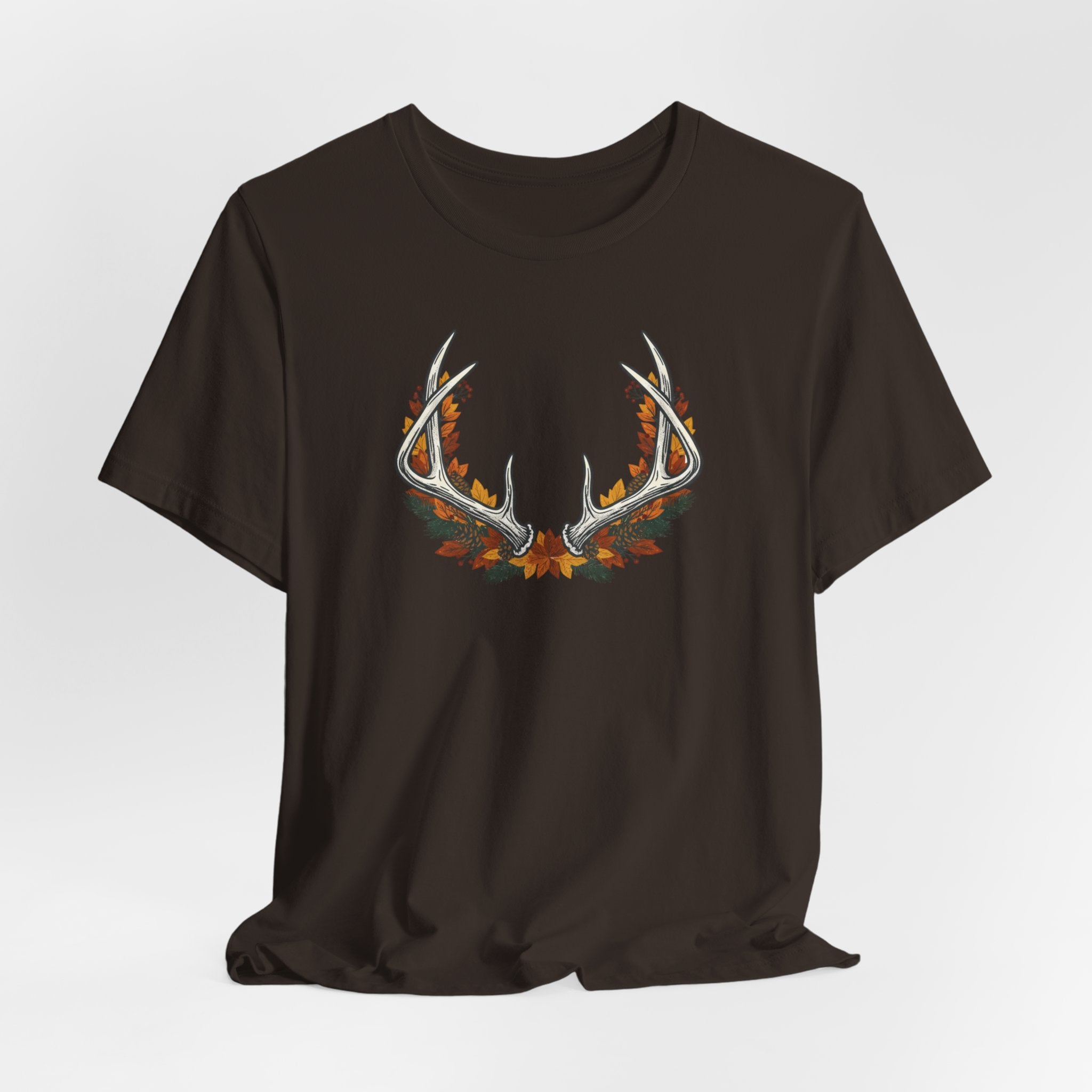 Antler Floral T-Shirt — Floral Deer Antlers Tee