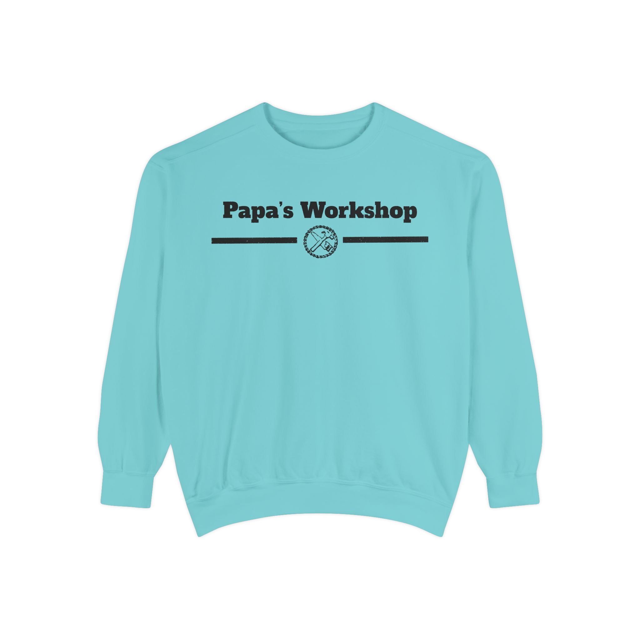 Papa's Workshop Sweatshirt — Vintage Carpenter Crewneck