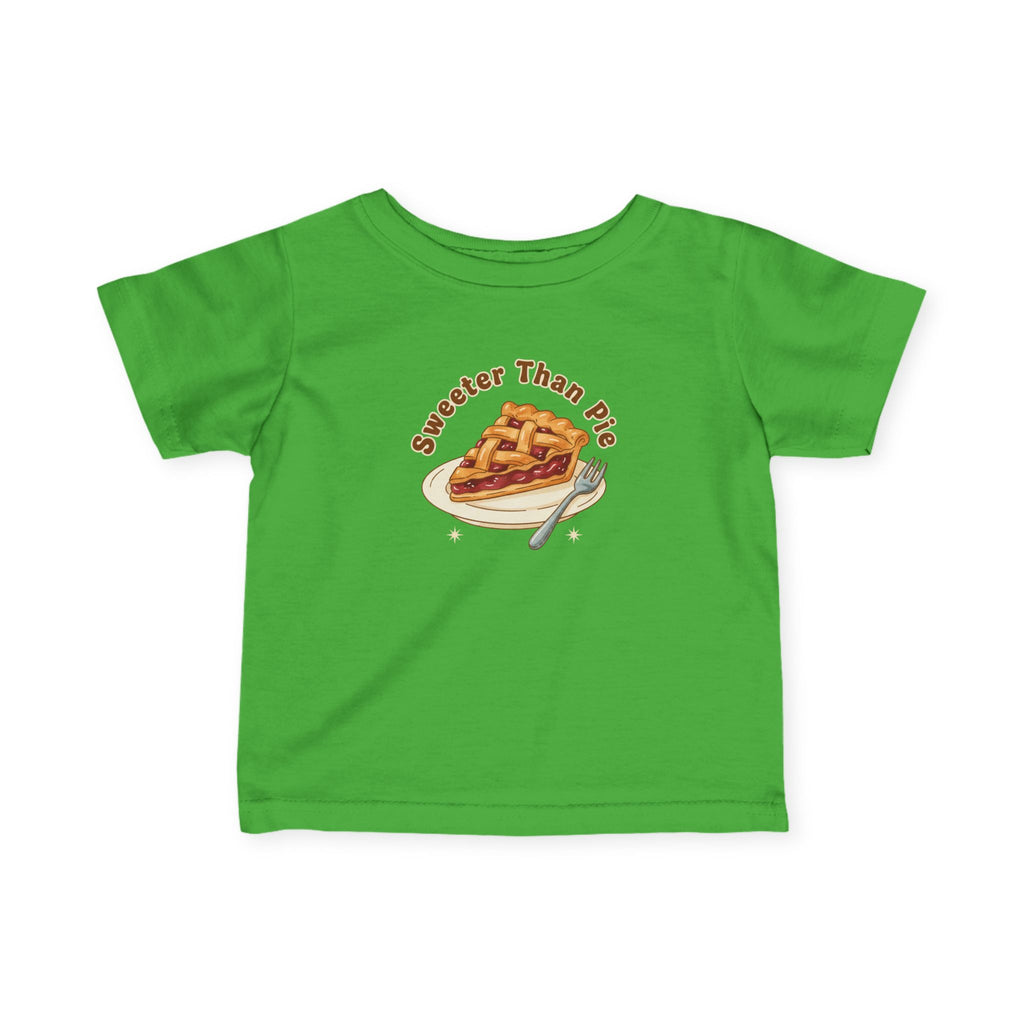 Infant Tee — "Sweeter Than Pie" Pie Slice Baby Shirt