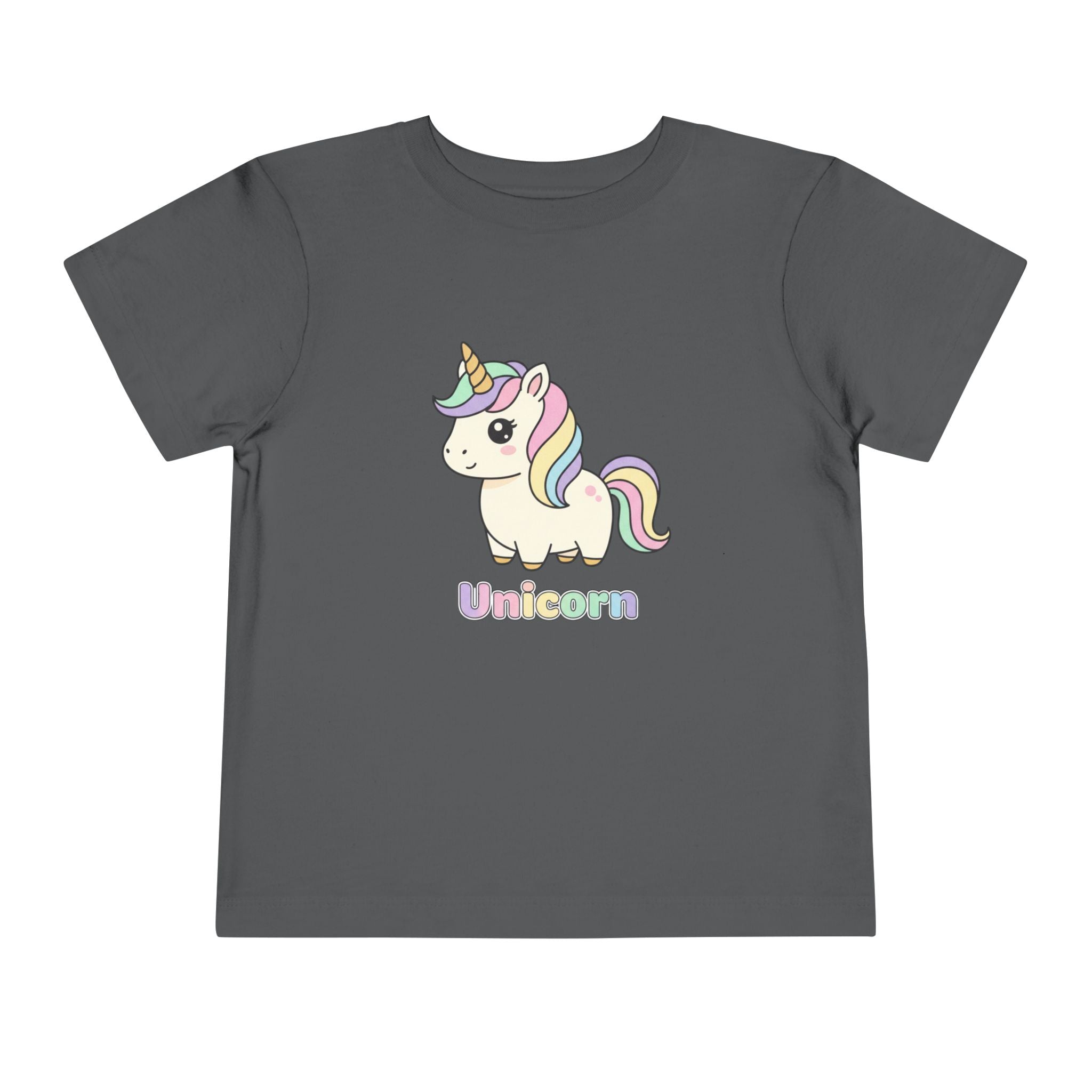 Toddler Unicorn Tee — Pastel Rainbow Unicorn Shirt for Kids