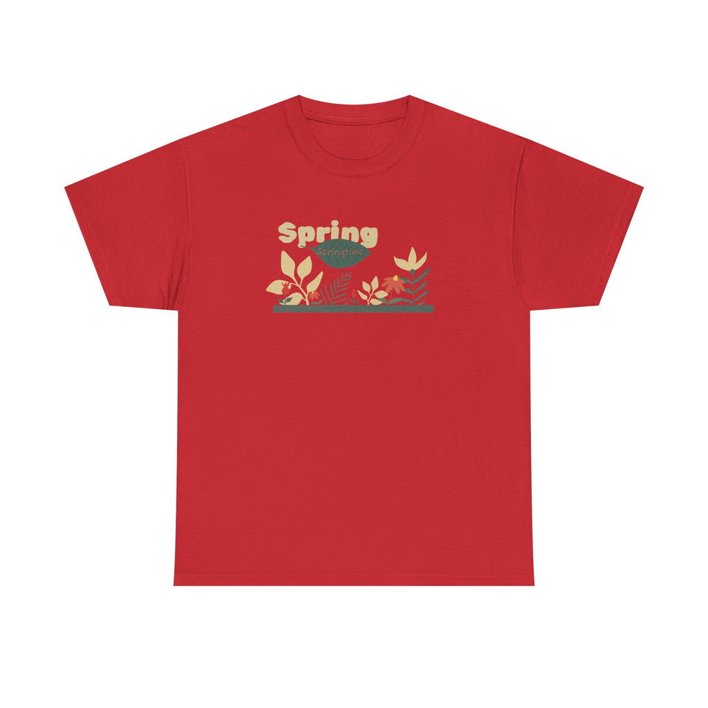 Spring Floral Tee — "Spring" Garden Graphic T-Shirt