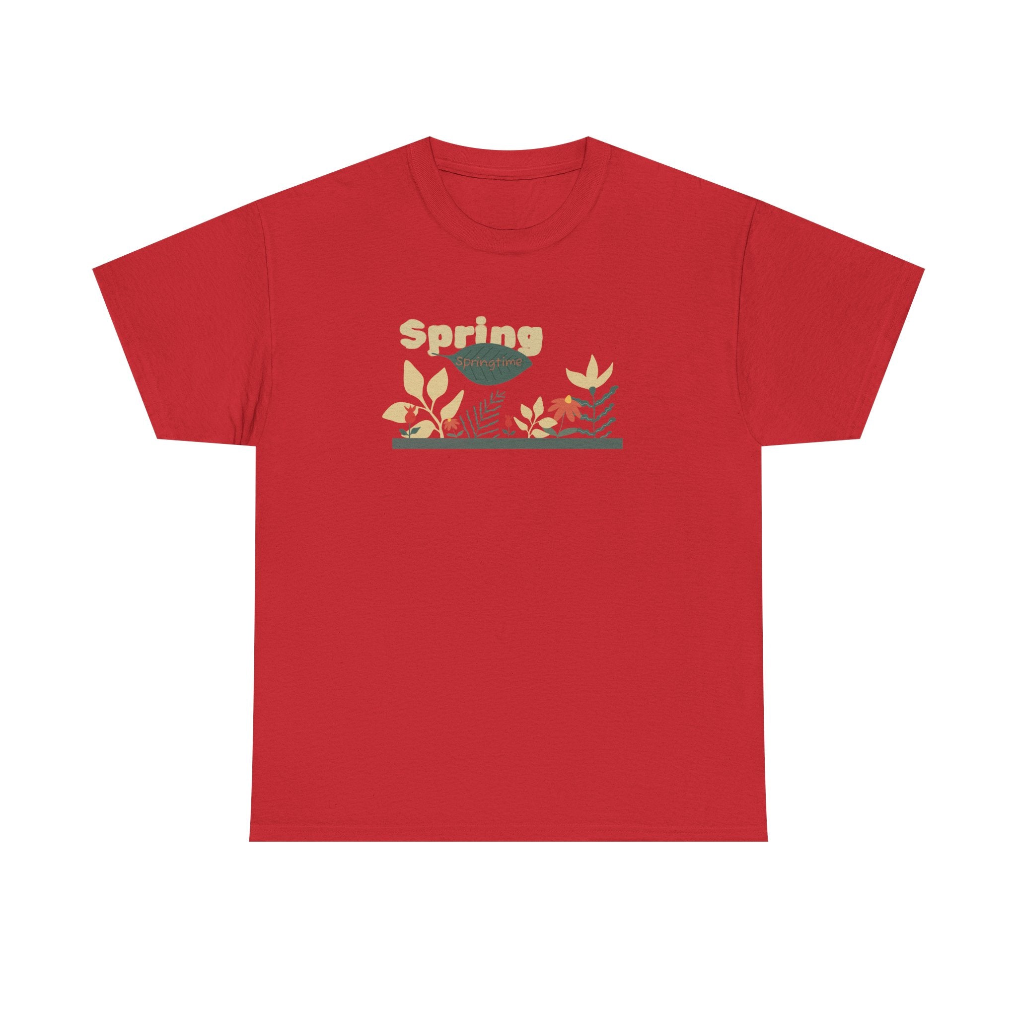 Spring Floral Tee — "Spring" Garden Graphic T-Shirt