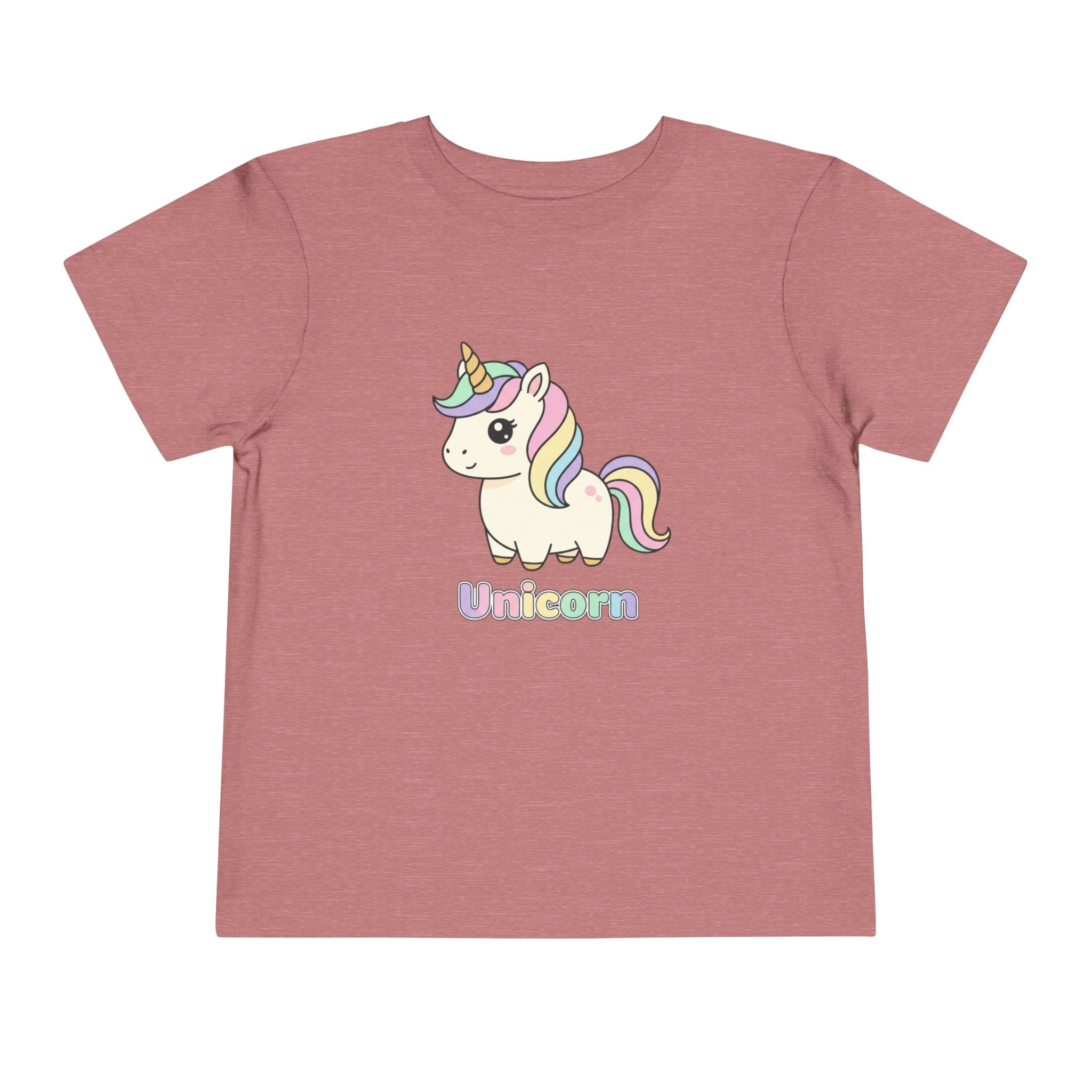 Toddler Unicorn Tee — Pastel Rainbow Unicorn Shirt for Kids