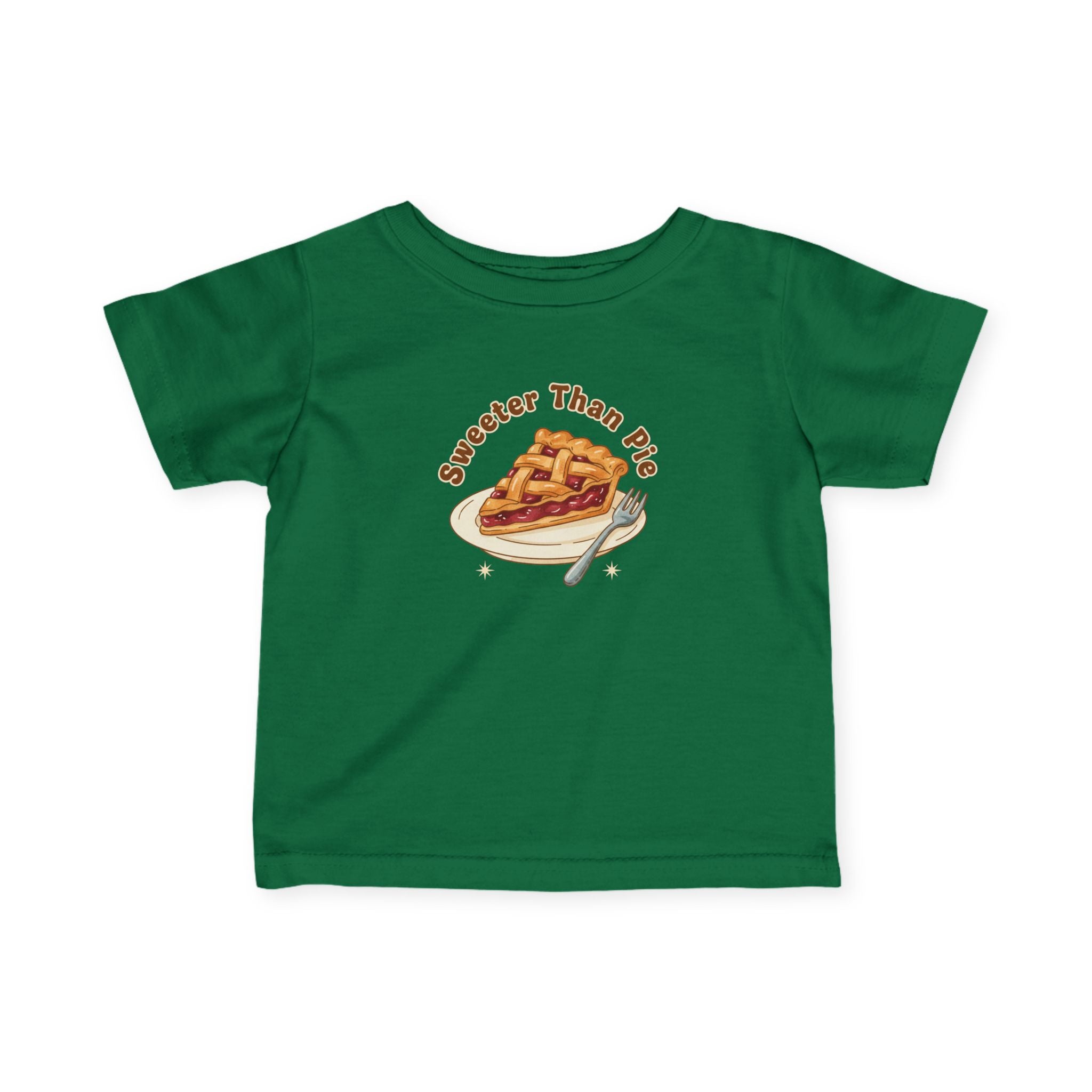 Infant Tee — "Sweeter Than Pie" Pie Slice Baby Shirt