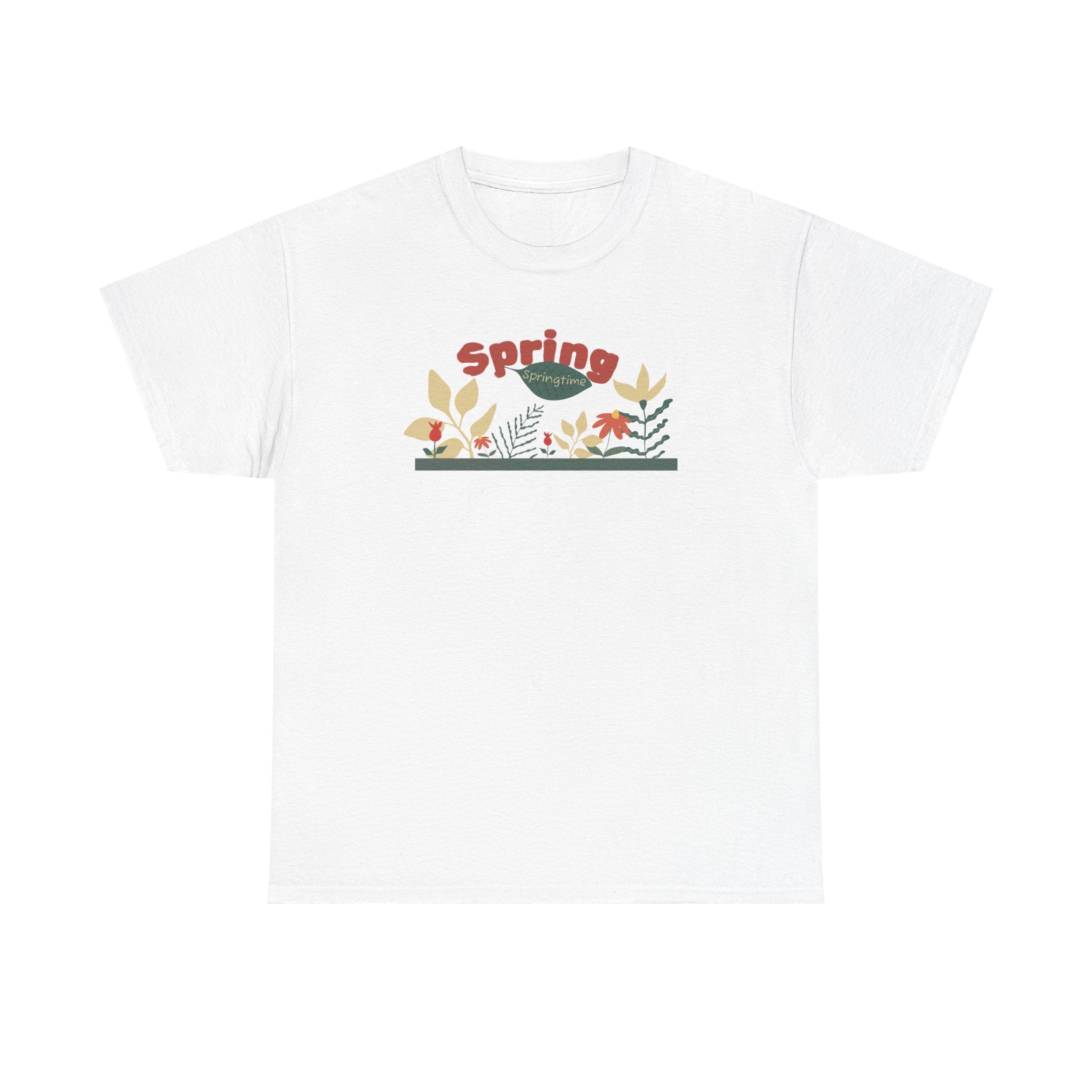 Spring Floral Tee — "Spring" Garden Graphic T-Shirt