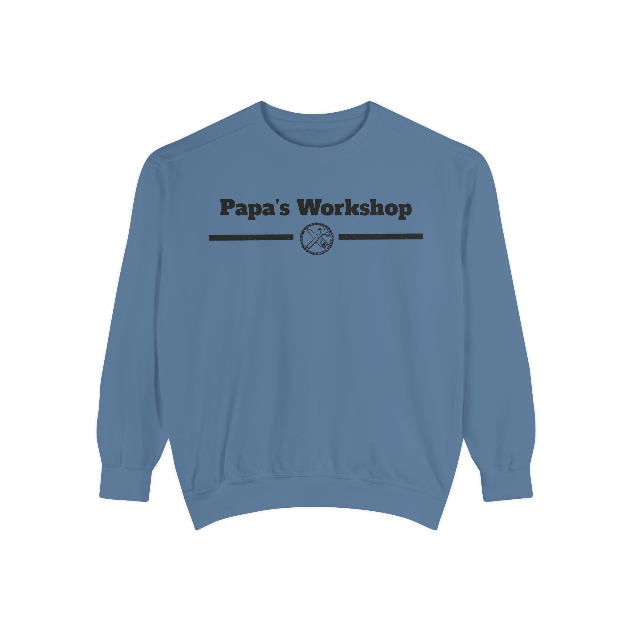 Papa's Workshop Sweatshirt — Vintage Carpenter Crewneck