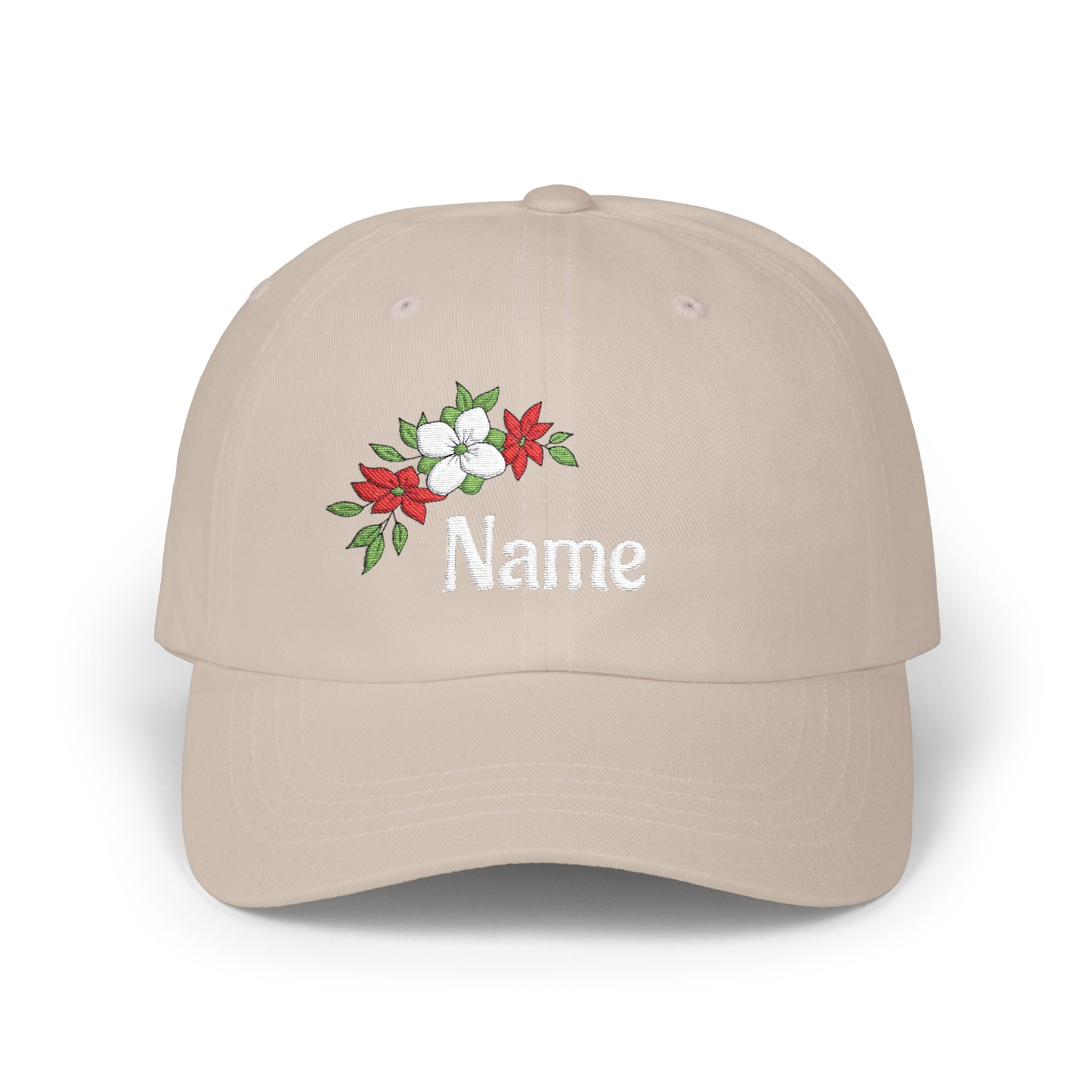 Floral 'Nature' Embroidered Cap