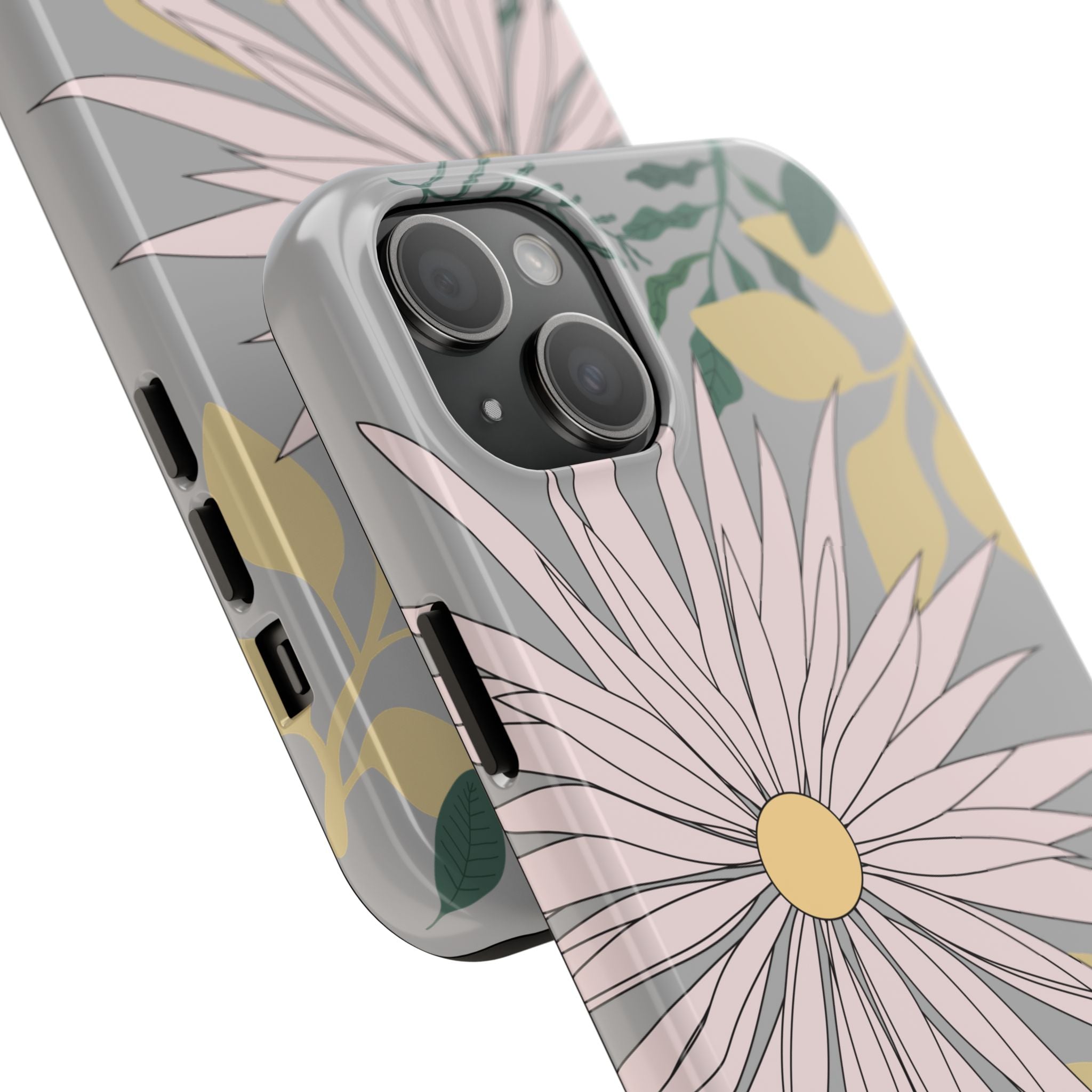 Floral Tough iPhone Case — Durable Protective Phone Case with Botanical Design