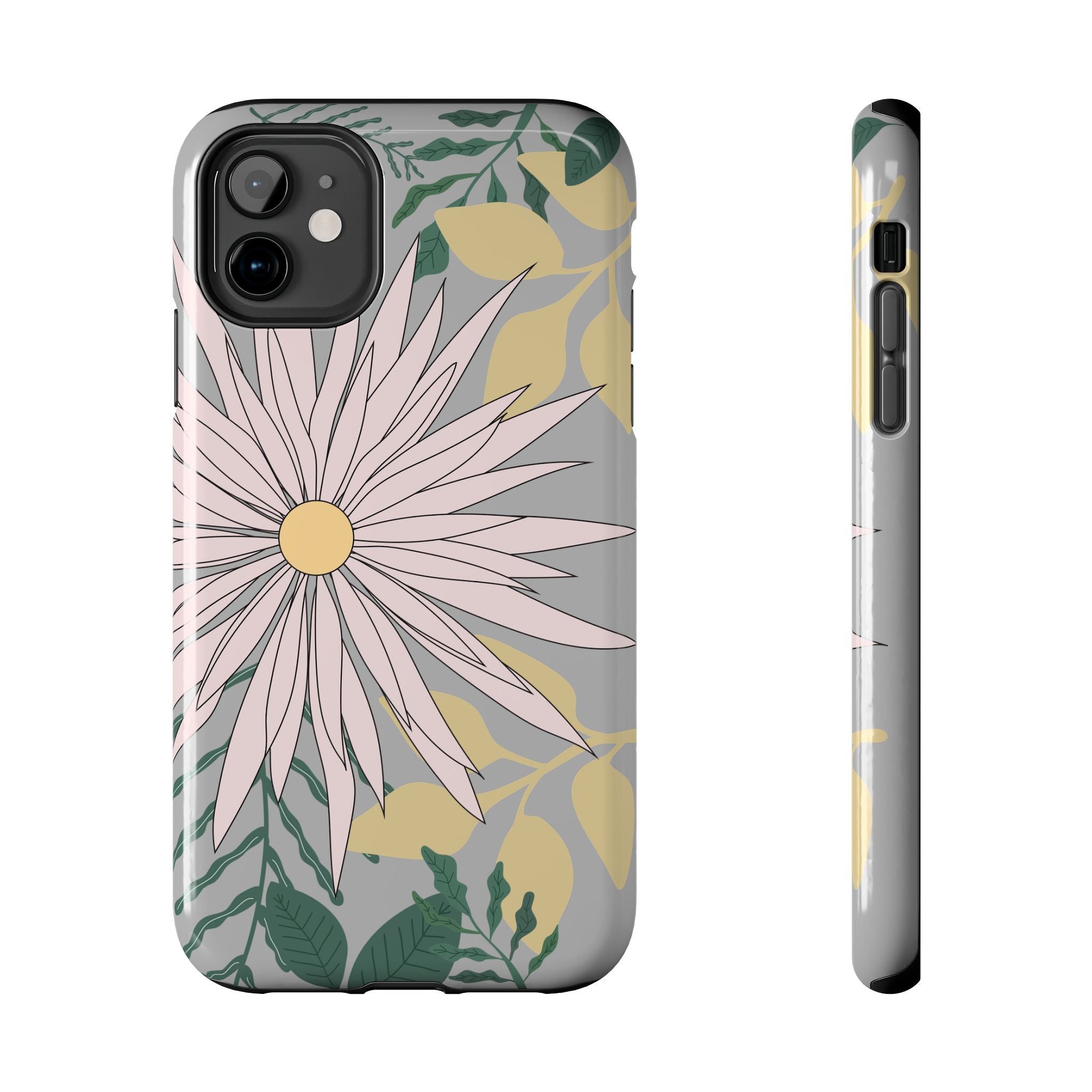 Floral Tough iPhone Case — Durable Protective Phone Case with Botanical Design
