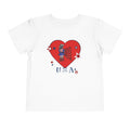Toddler Tee - Patriotic USA Heart with Cowgirl Design