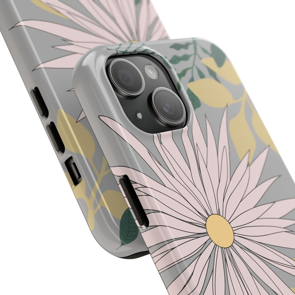 Floral Tough iPhone Case — Durable Protective Phone Case with Botanical Design