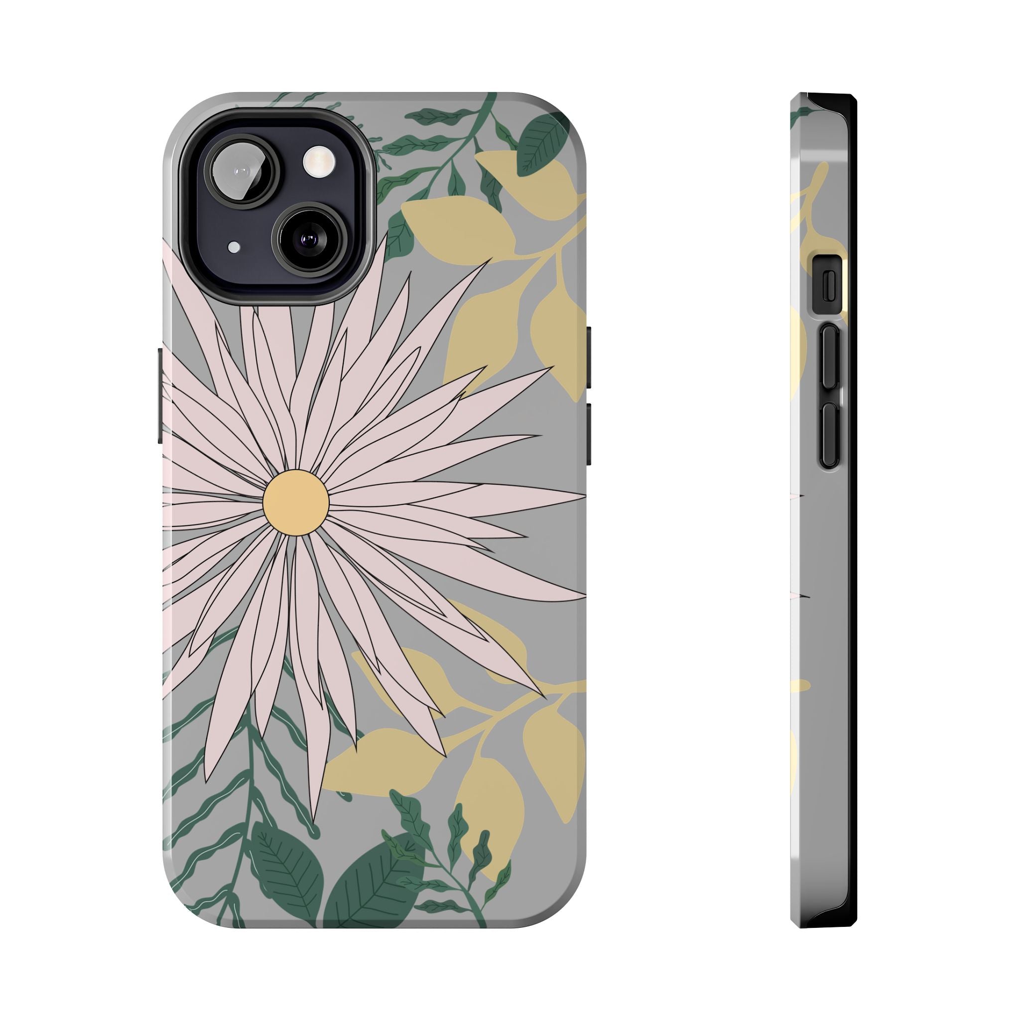 Floral Tough iPhone Case — Durable Protective Phone Case with Botanical Design