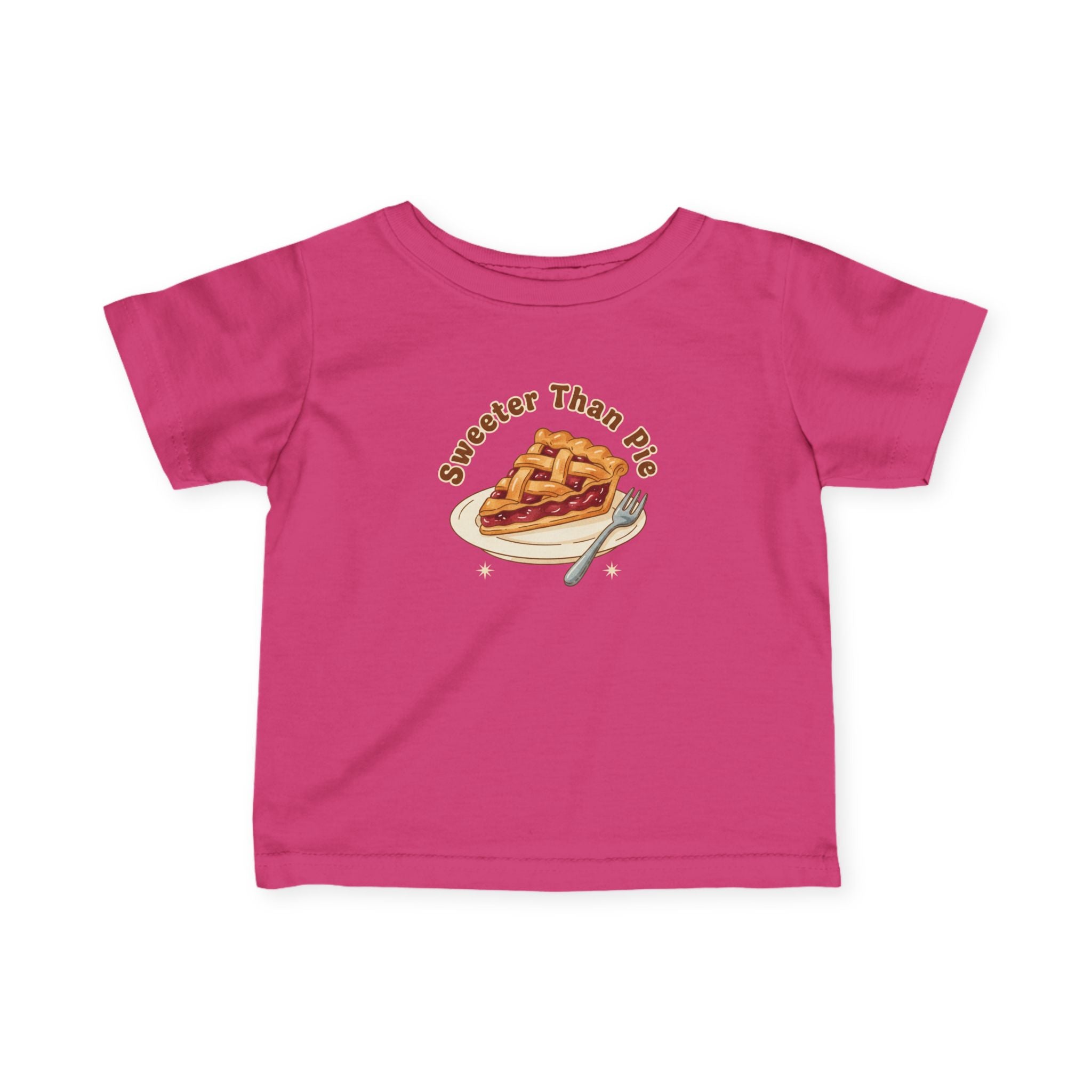 Infant Tee — "Sweeter Than Pie" Pie Slice Baby Shirt