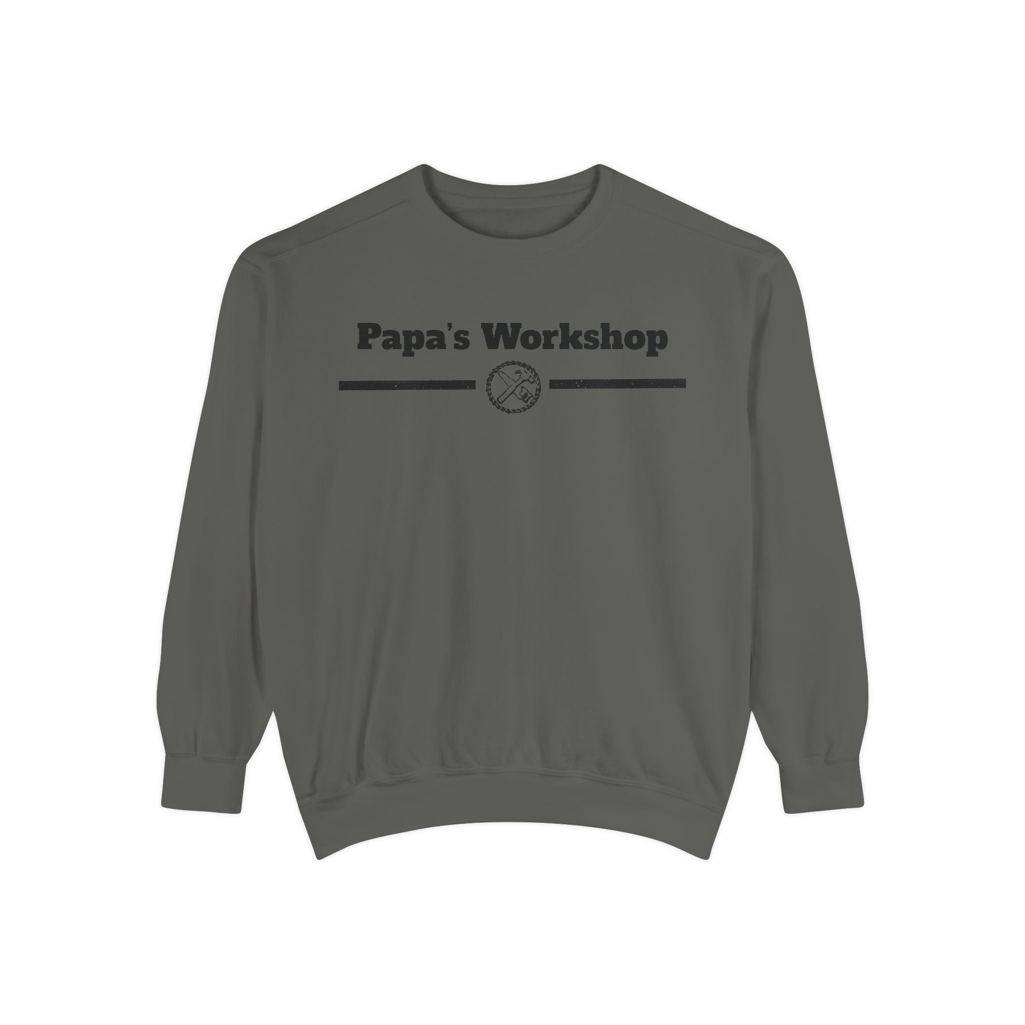 Papa's Workshop Sweatshirt — Vintage Carpenter Crewneck