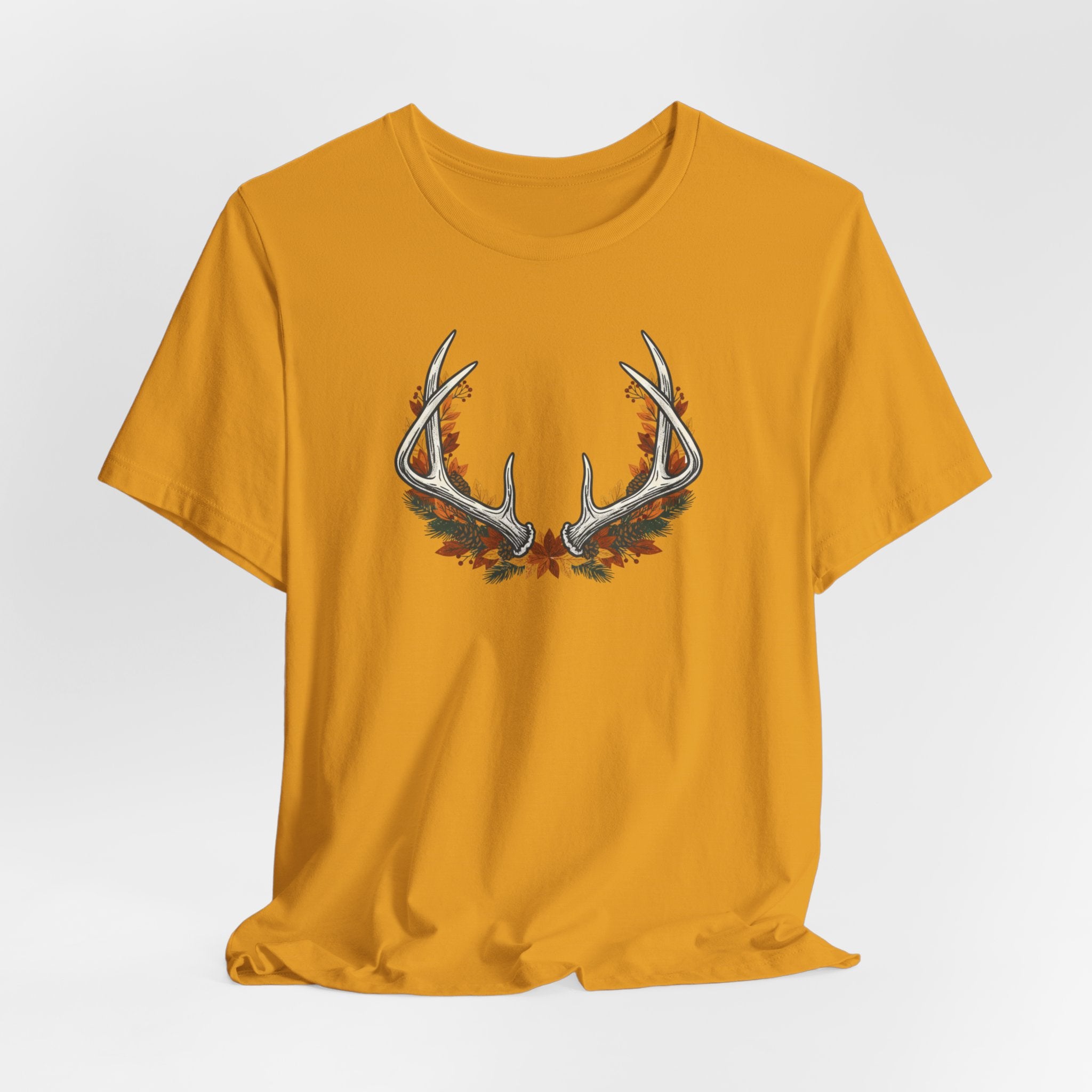 Antler Floral T-Shirt — Floral Deer Antlers Tee