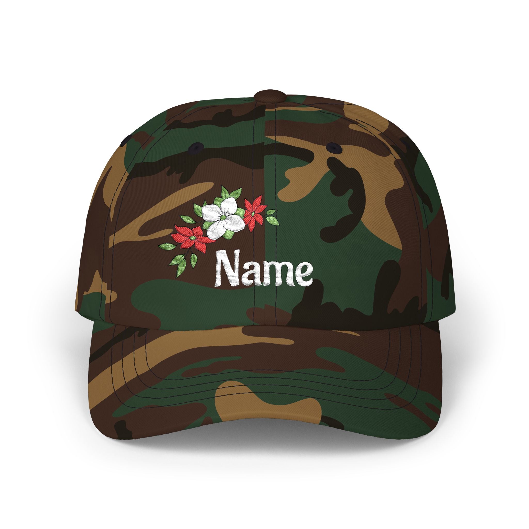 Floral 'Nature' Embroidered Cap