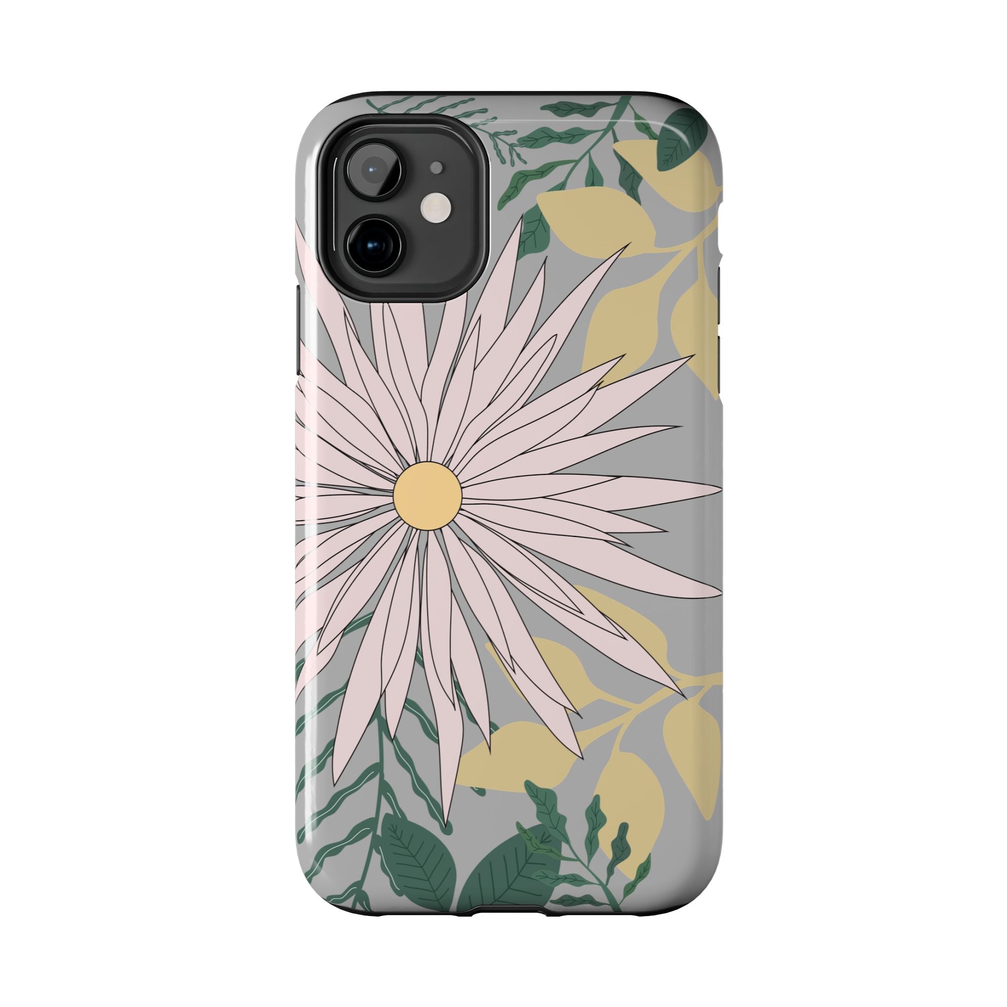 Floral Tough iPhone Case — Durable Protective Phone Case with Botanical Design