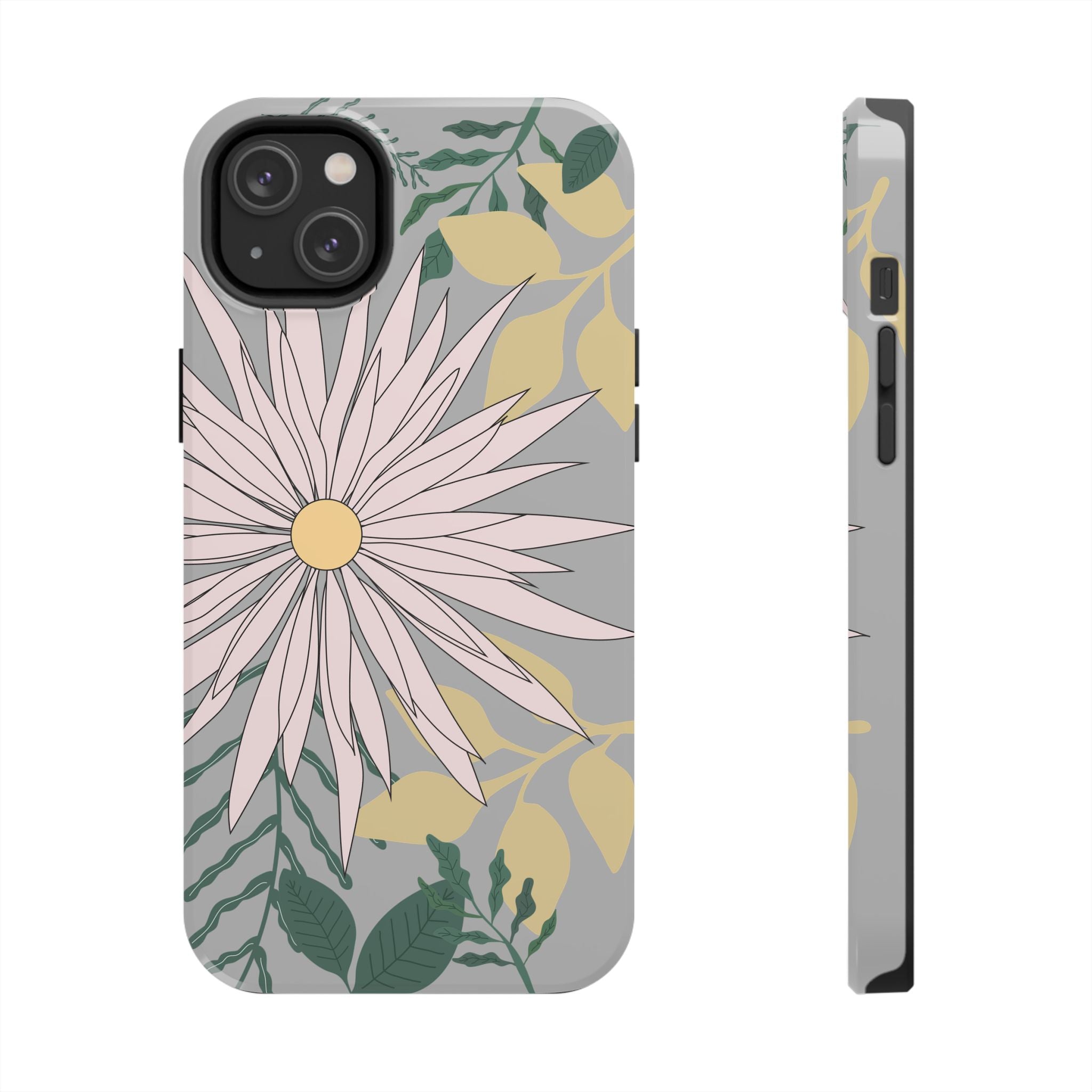 Floral Tough iPhone Case — Durable Protective Phone Case with Botanical Design