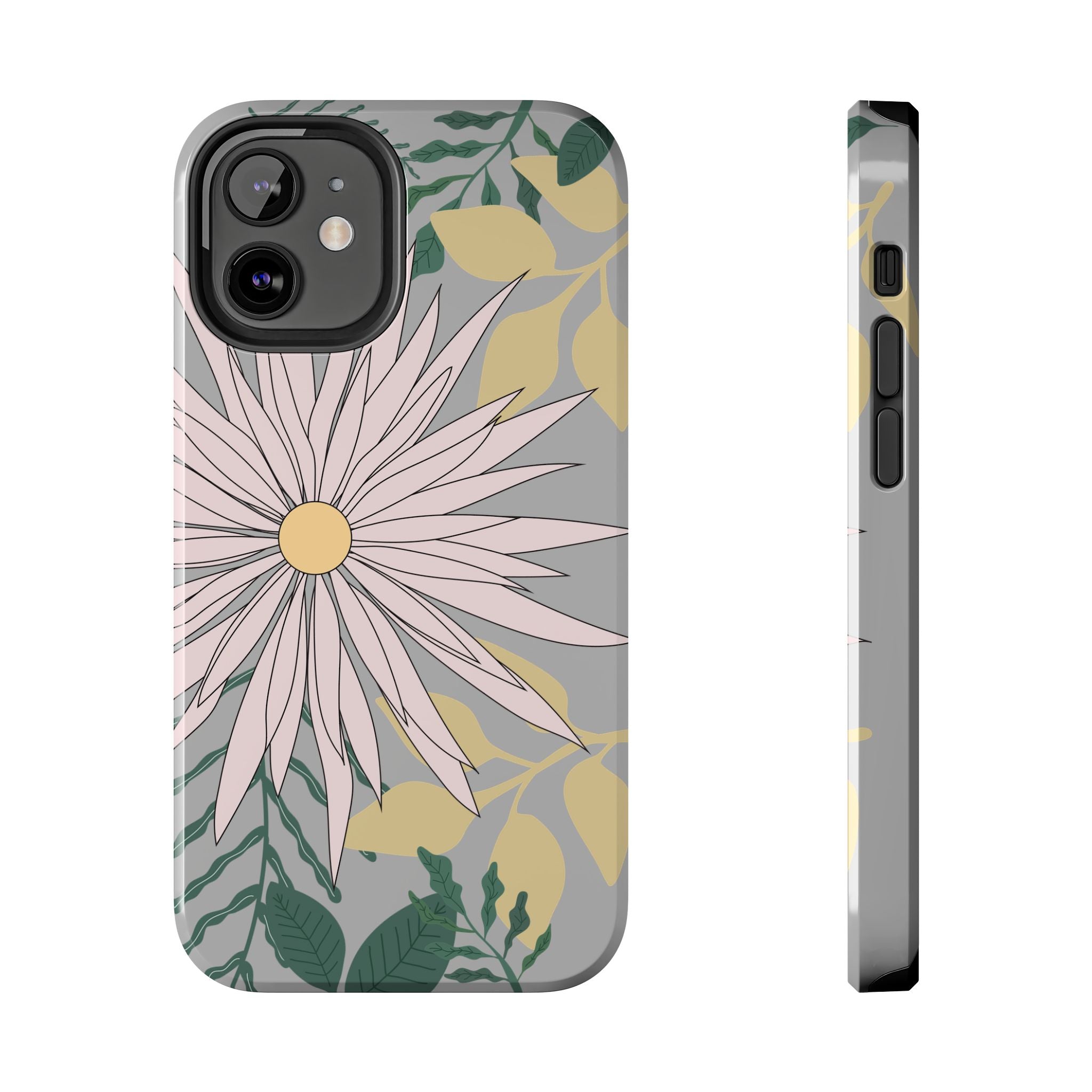 Floral Tough iPhone Case — Durable Protective Phone Case with Botanical Design