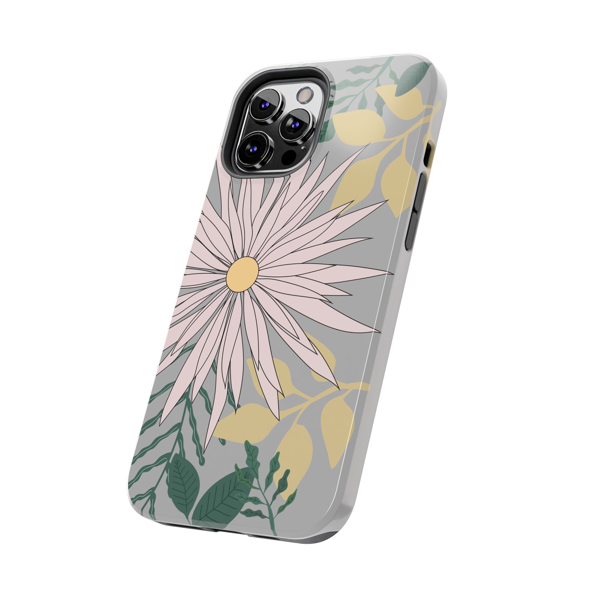 Floral Tough iPhone Case — Durable Protective Phone Case with Botanical Design